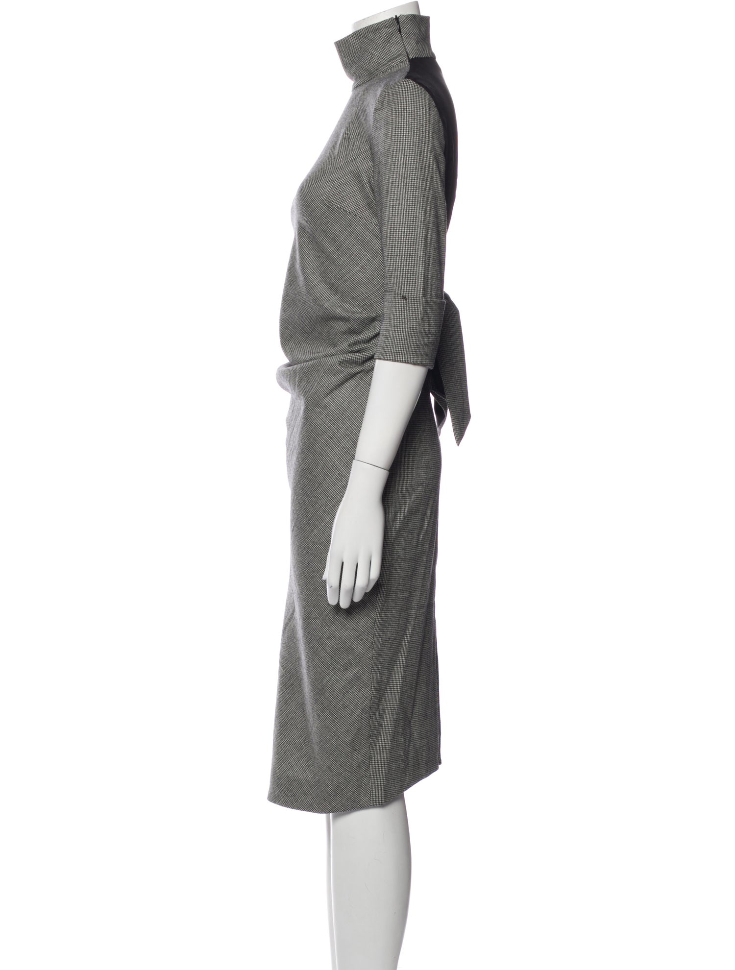 SportMax Virgin Wool Midi Length Dress