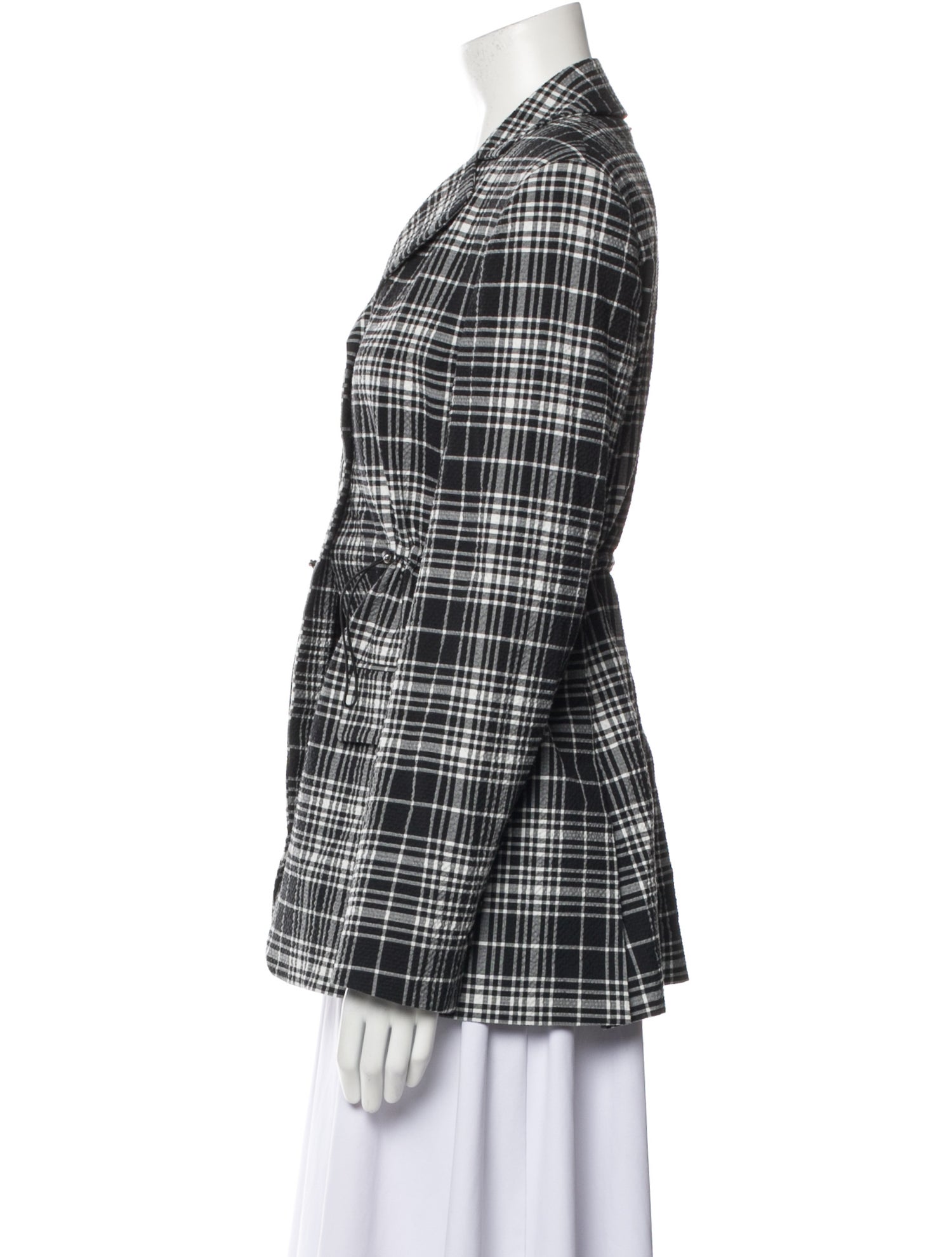 SportMax Plaid Print Blazer
