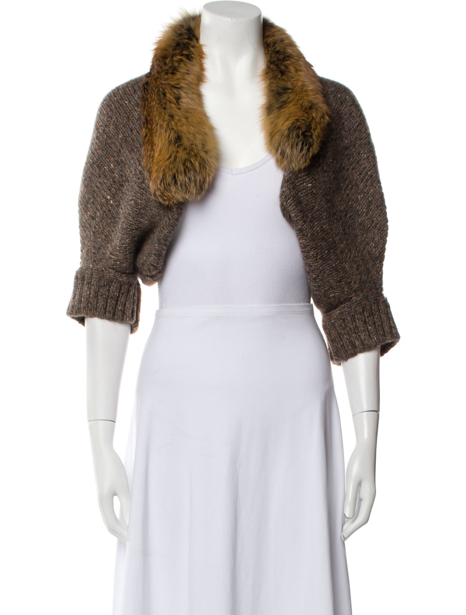 SportMax Wool Open Front Sweater