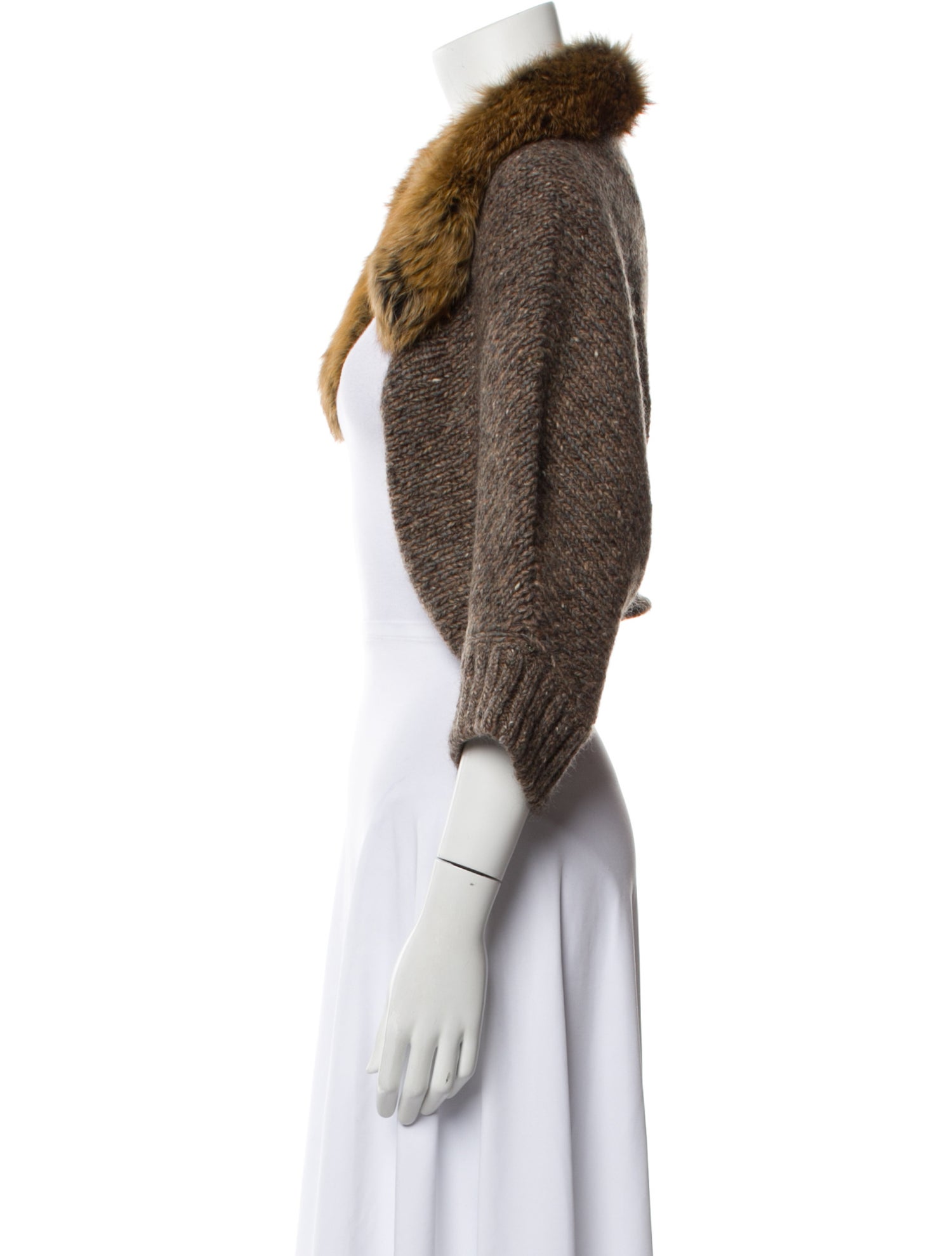 SportMax Wool Open Front Sweater