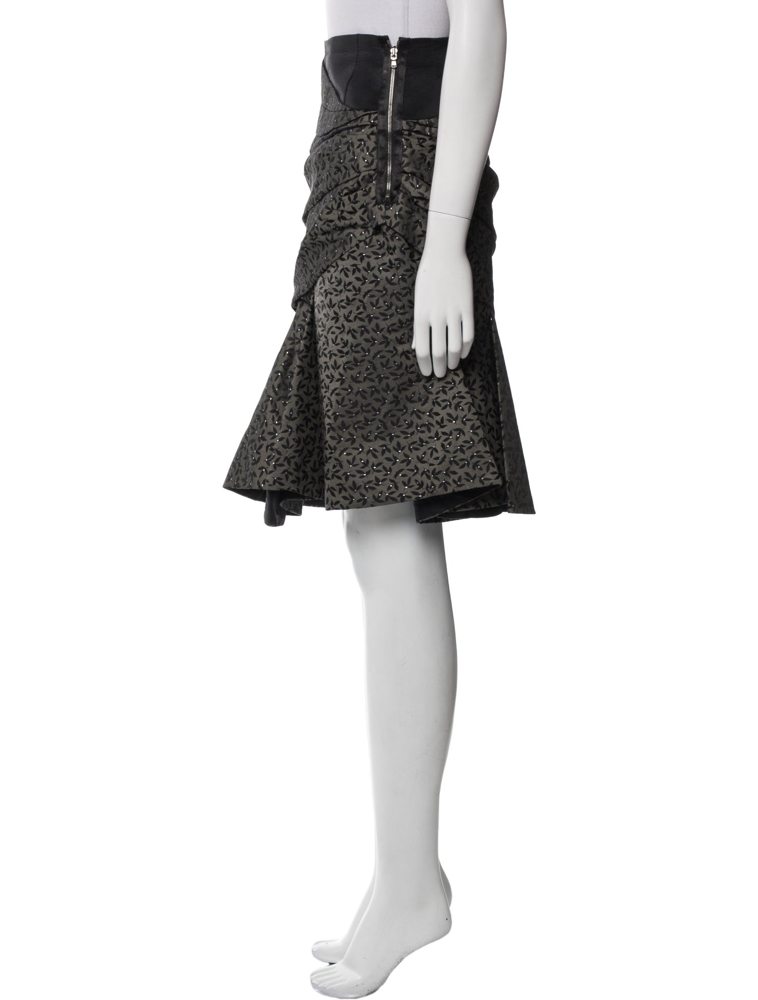 SportMax Floral Print Knee-Length Skirt