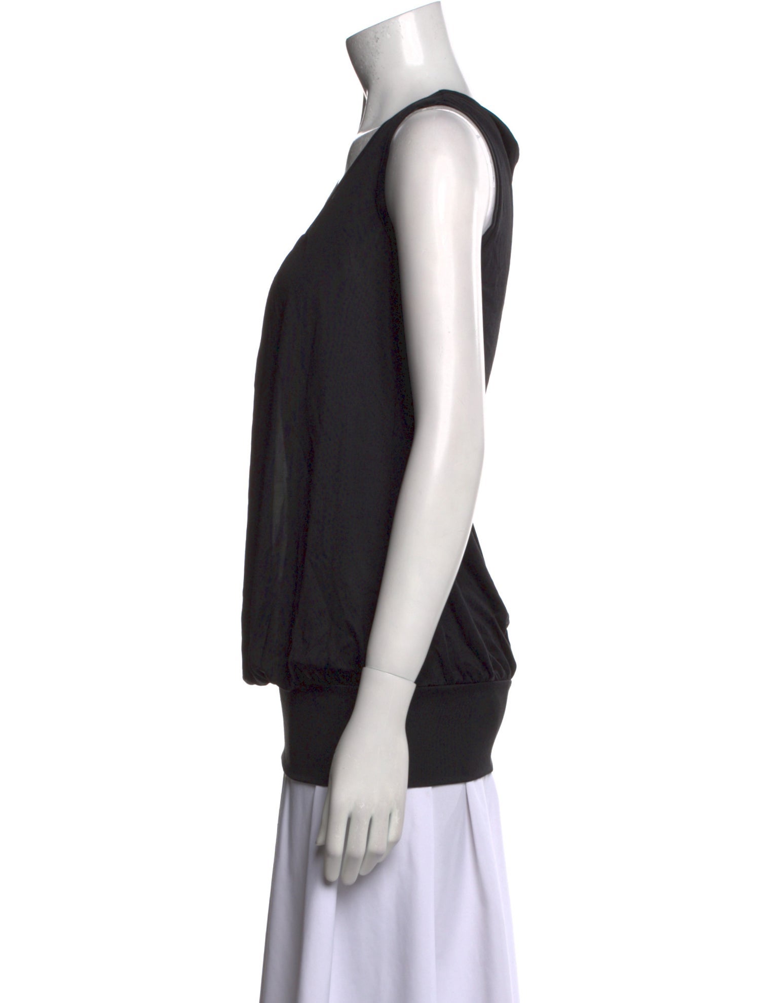 SportMax Silk Scoop Neck Top