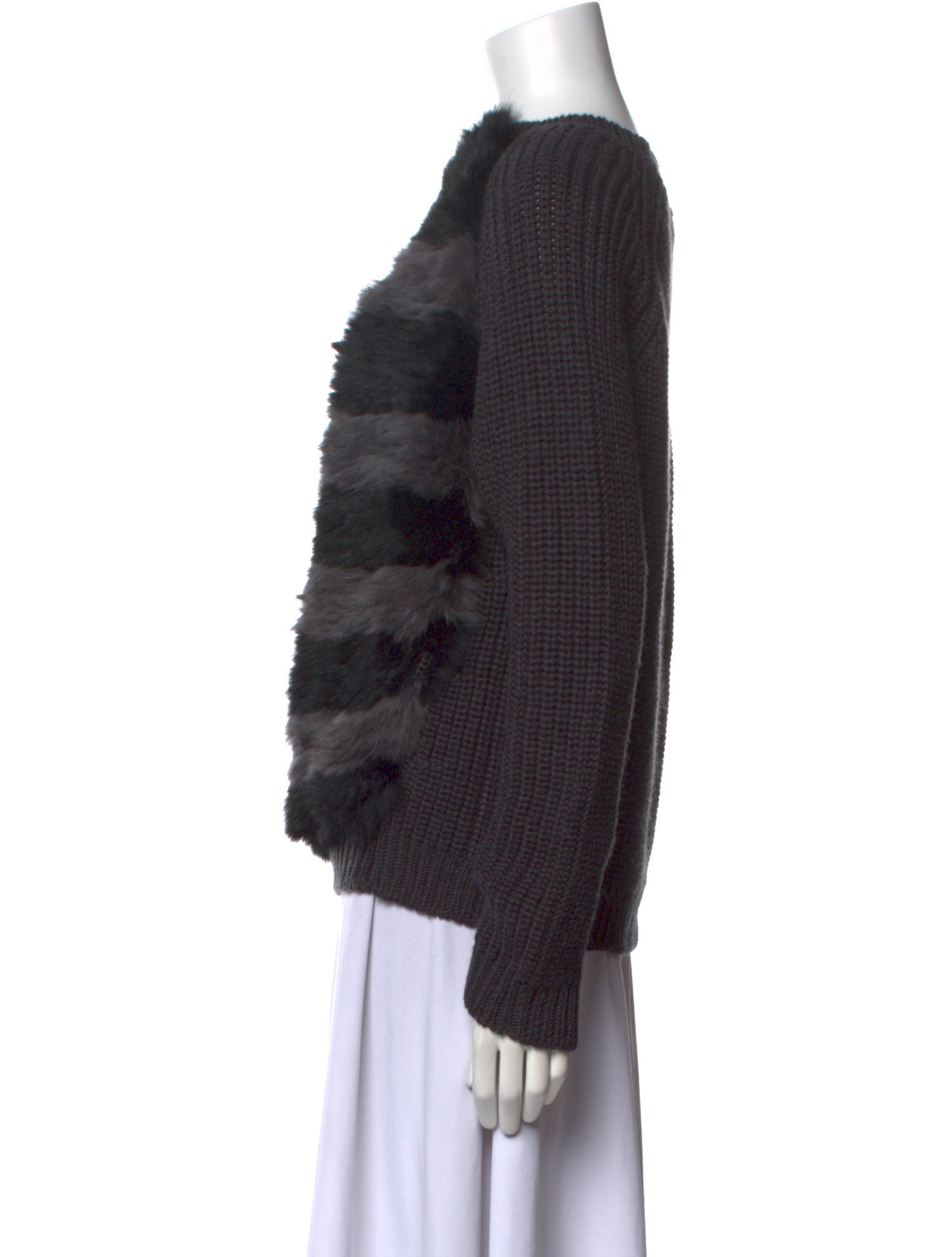 SportMax Striped Bateau Neckline Sweater