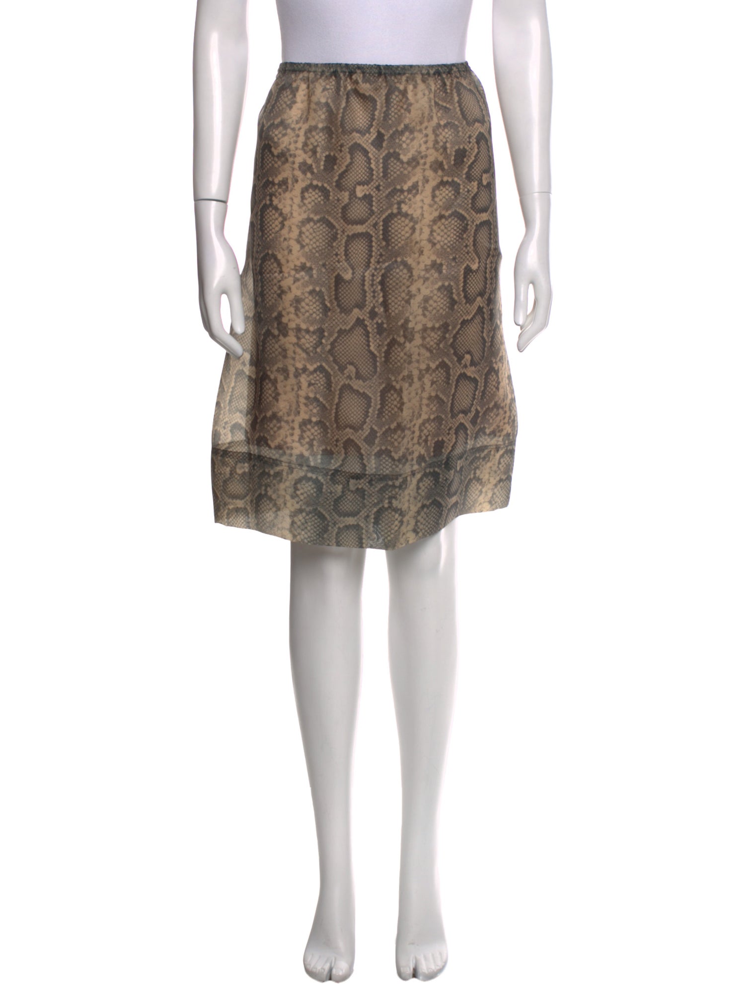 SportMax Animal Print Knee-Length Skirt w/ Tags