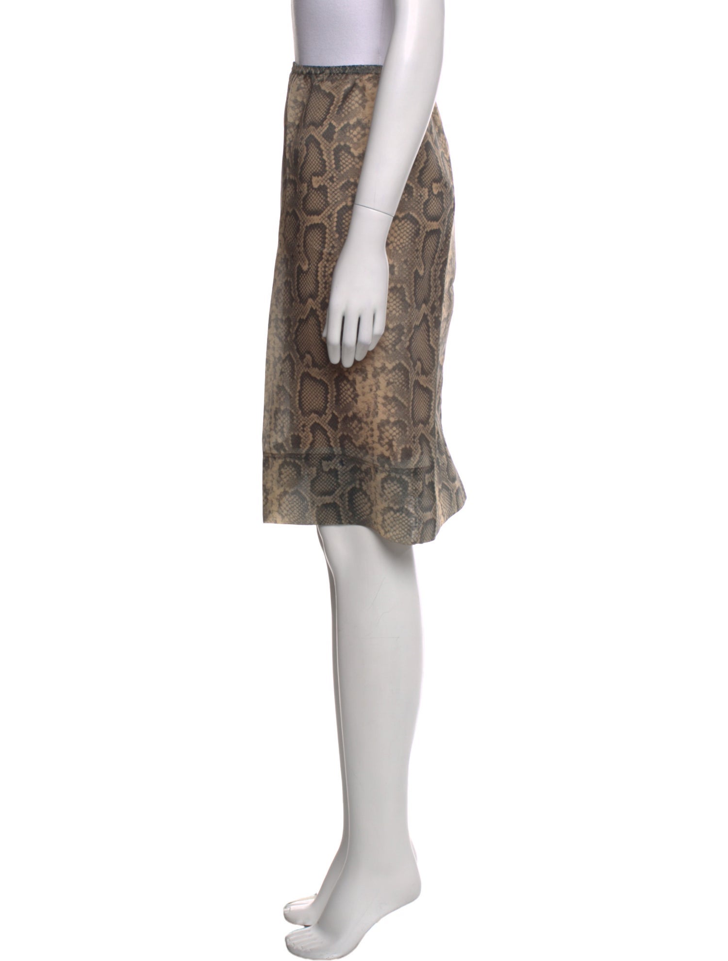 SportMax Animal Print Knee-Length Skirt w/ Tags