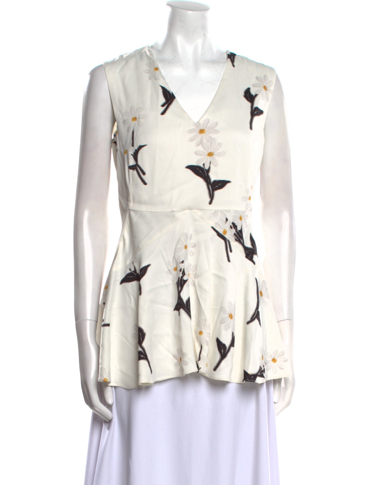 SportMax Printed V-Neck Blouse