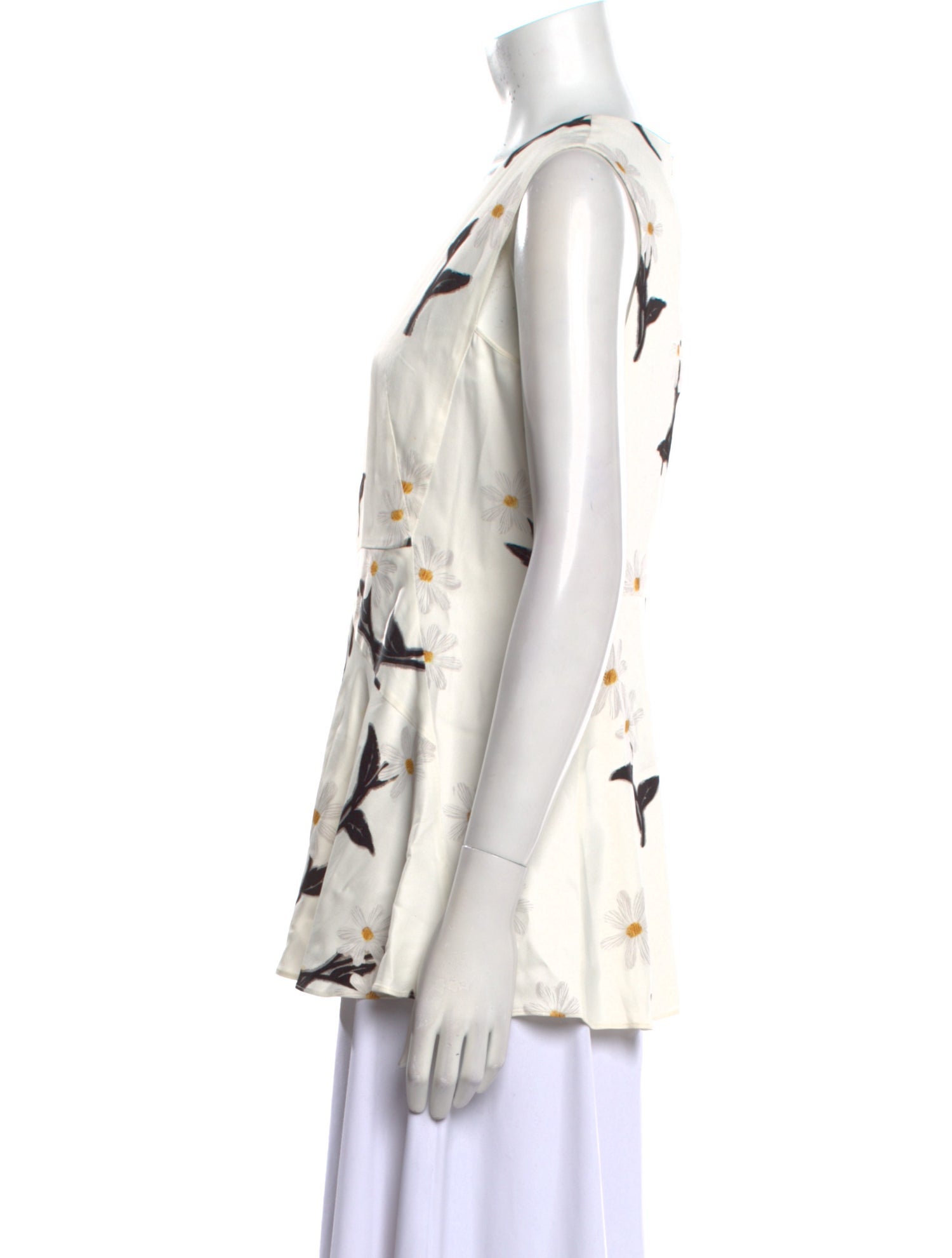 SportMax Printed V-Neck Blouse
