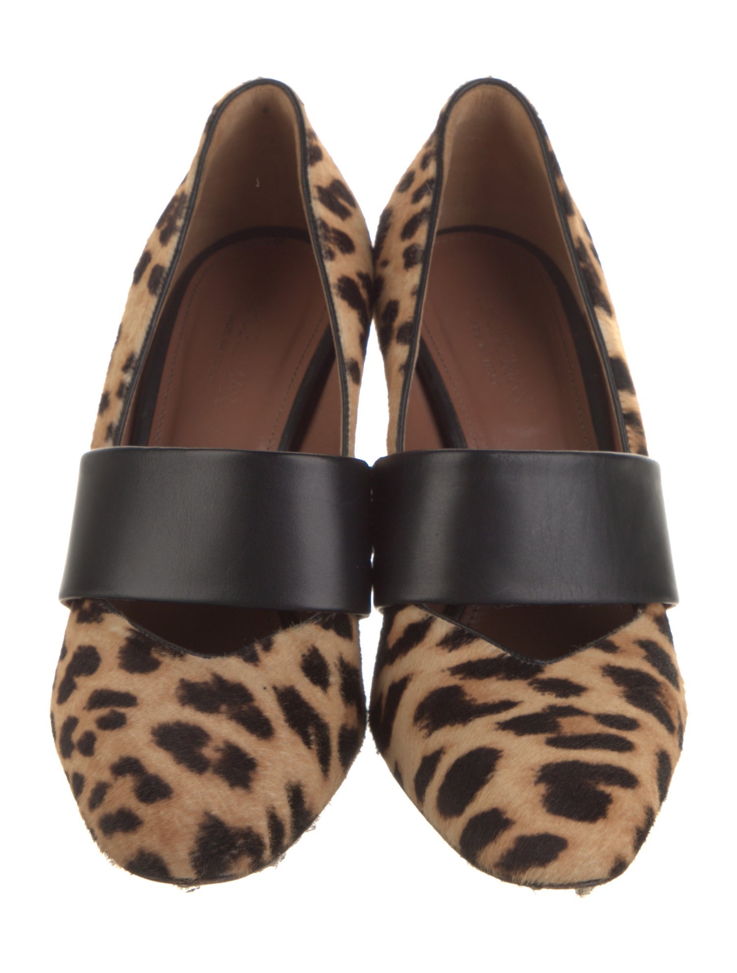 SportMax Ponyhair Animal Print Pumps