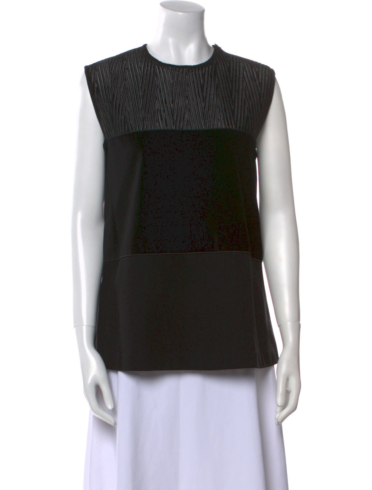 SportMax Crew Neck Sleeveless Top