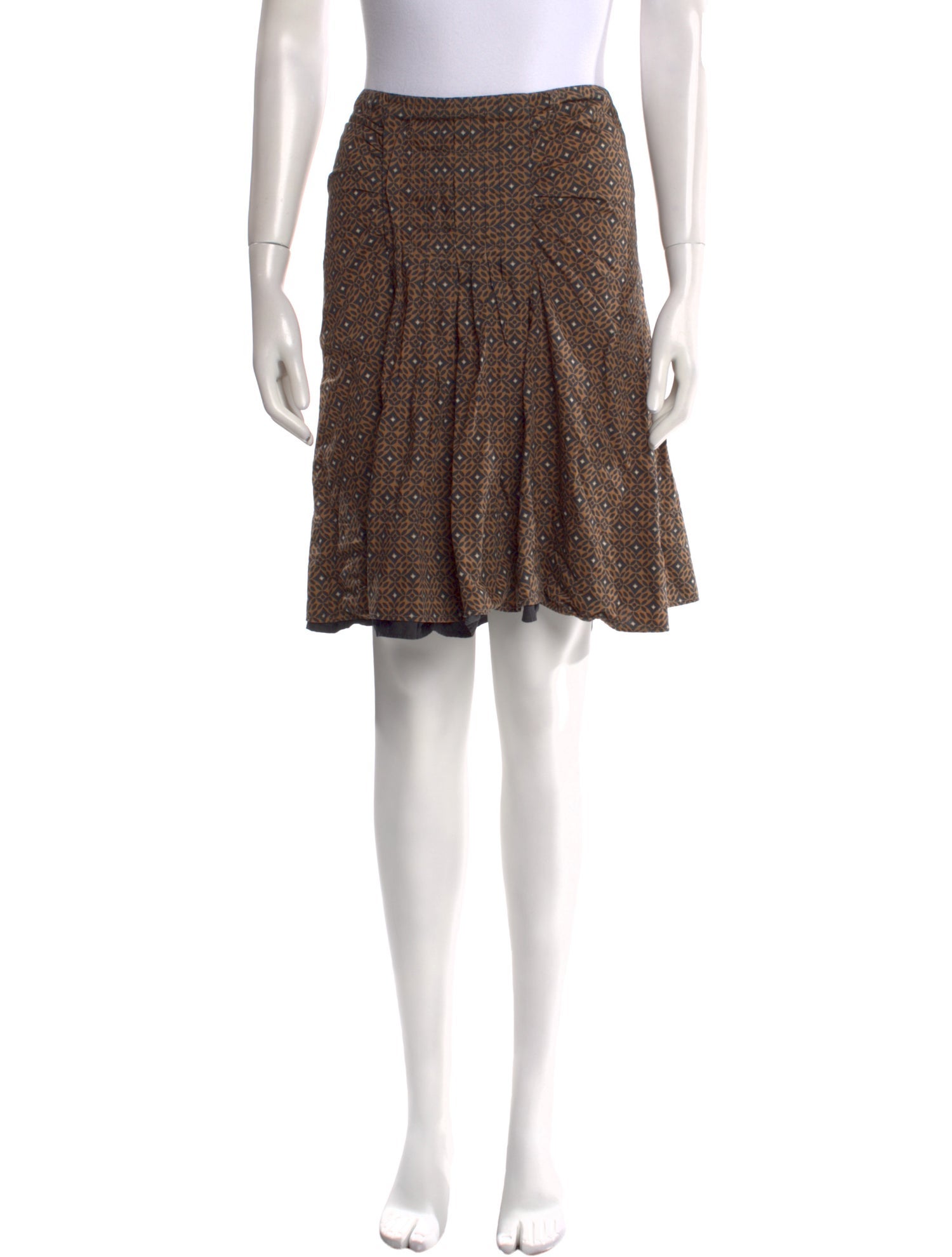 SportMax Printed Knee-Length Skirt