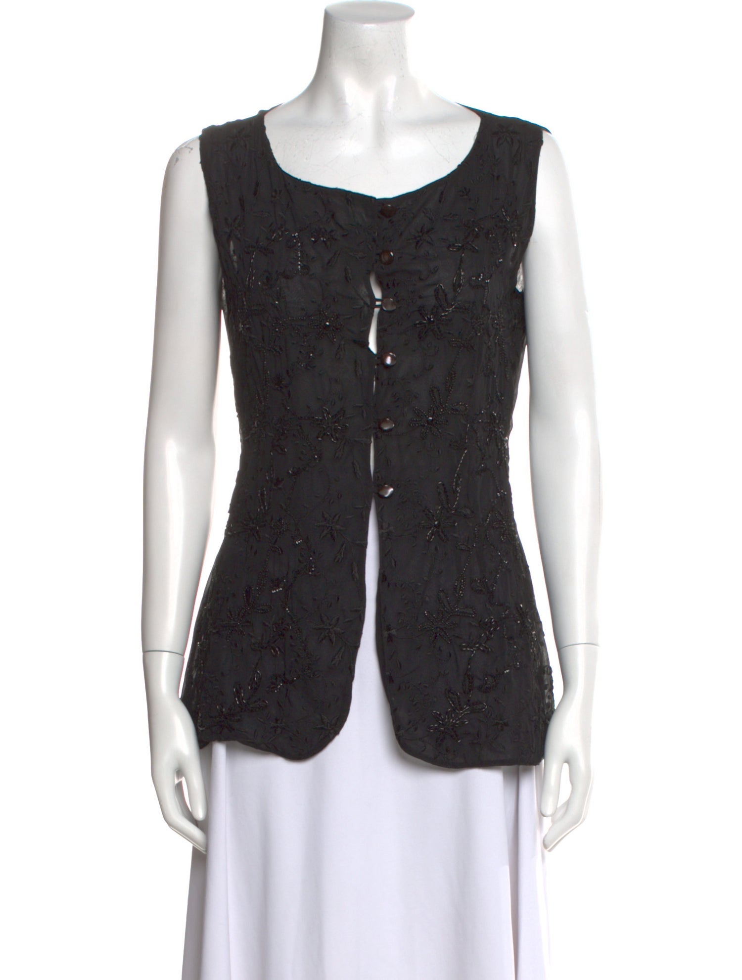 SportMax Scoop Neck Sleeveless Top