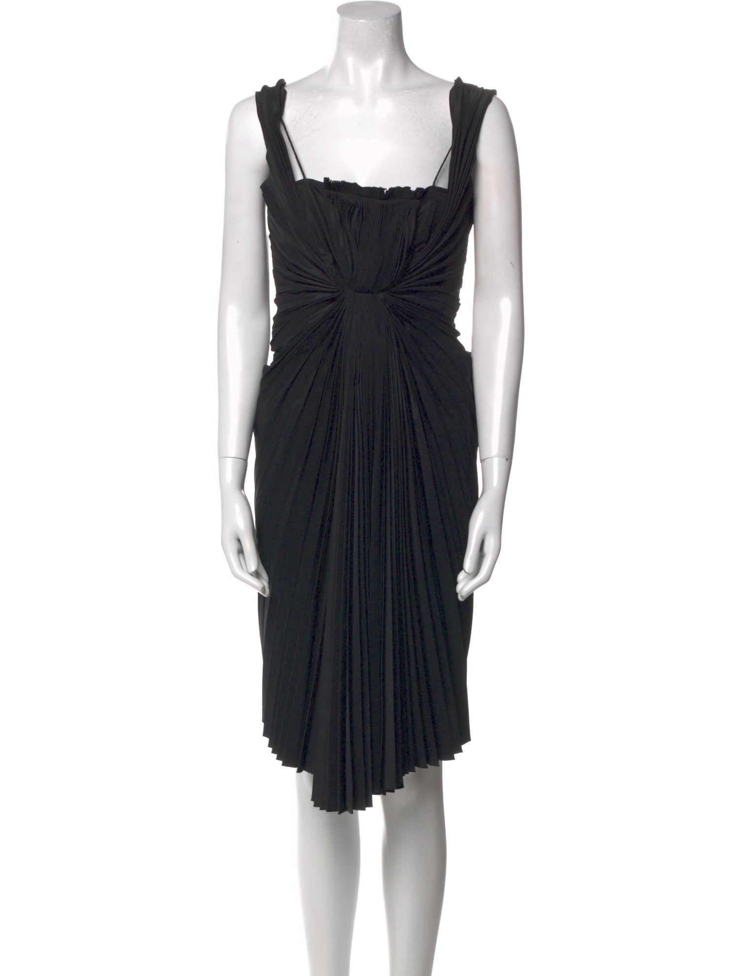 SportMax Square Neckline Knee-Length Dress