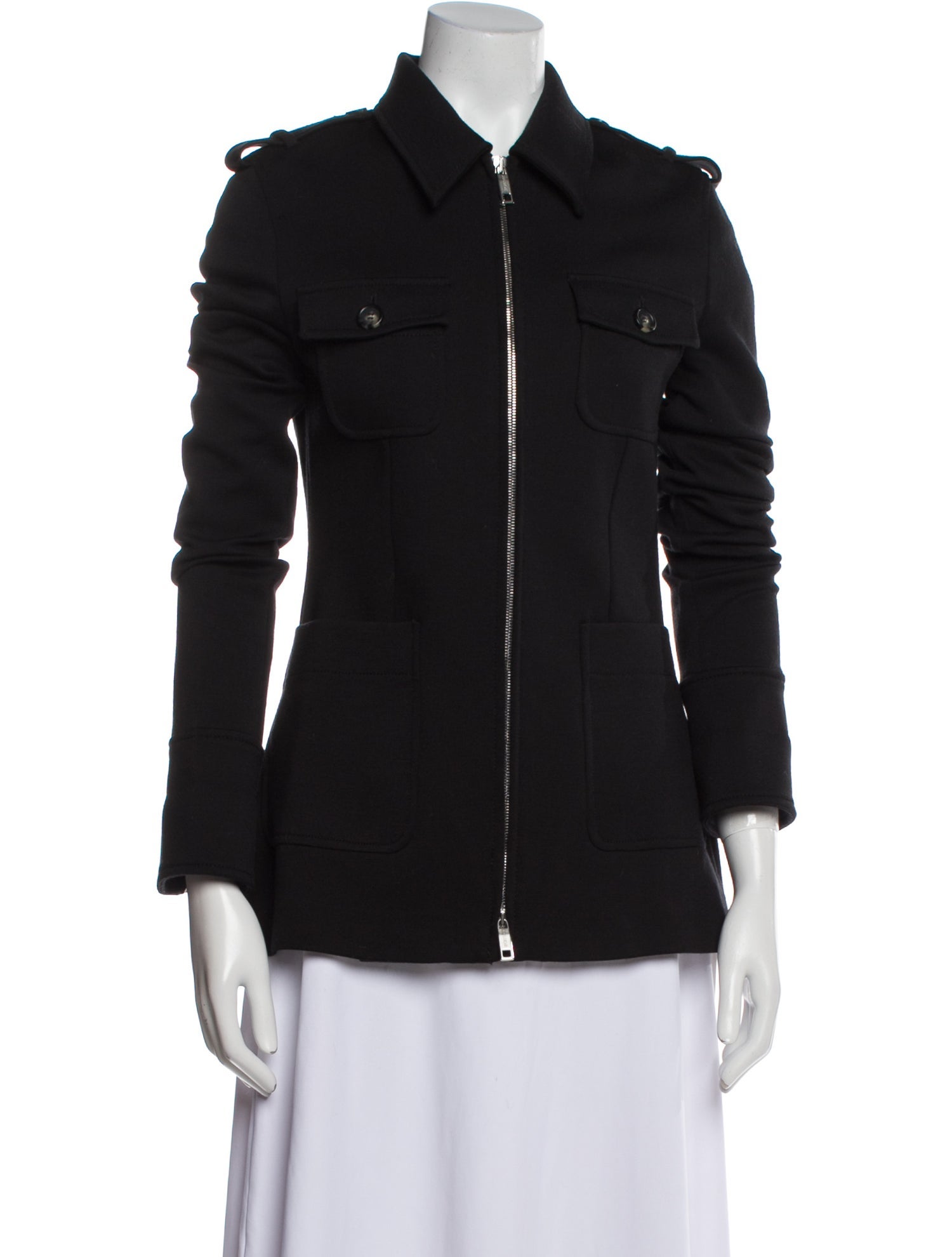 SportMax Virgin Wool Biker Jacket