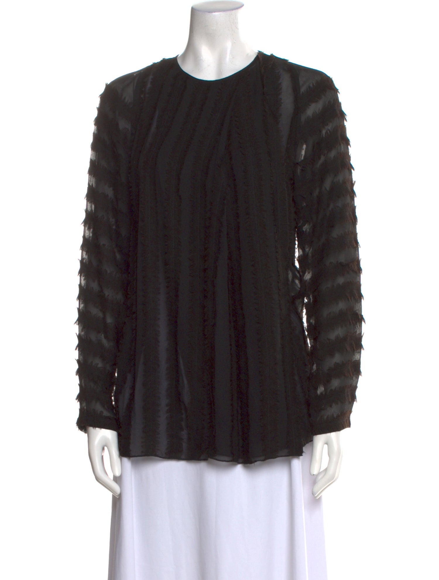 SportMax Silk Crew Neck Blouse