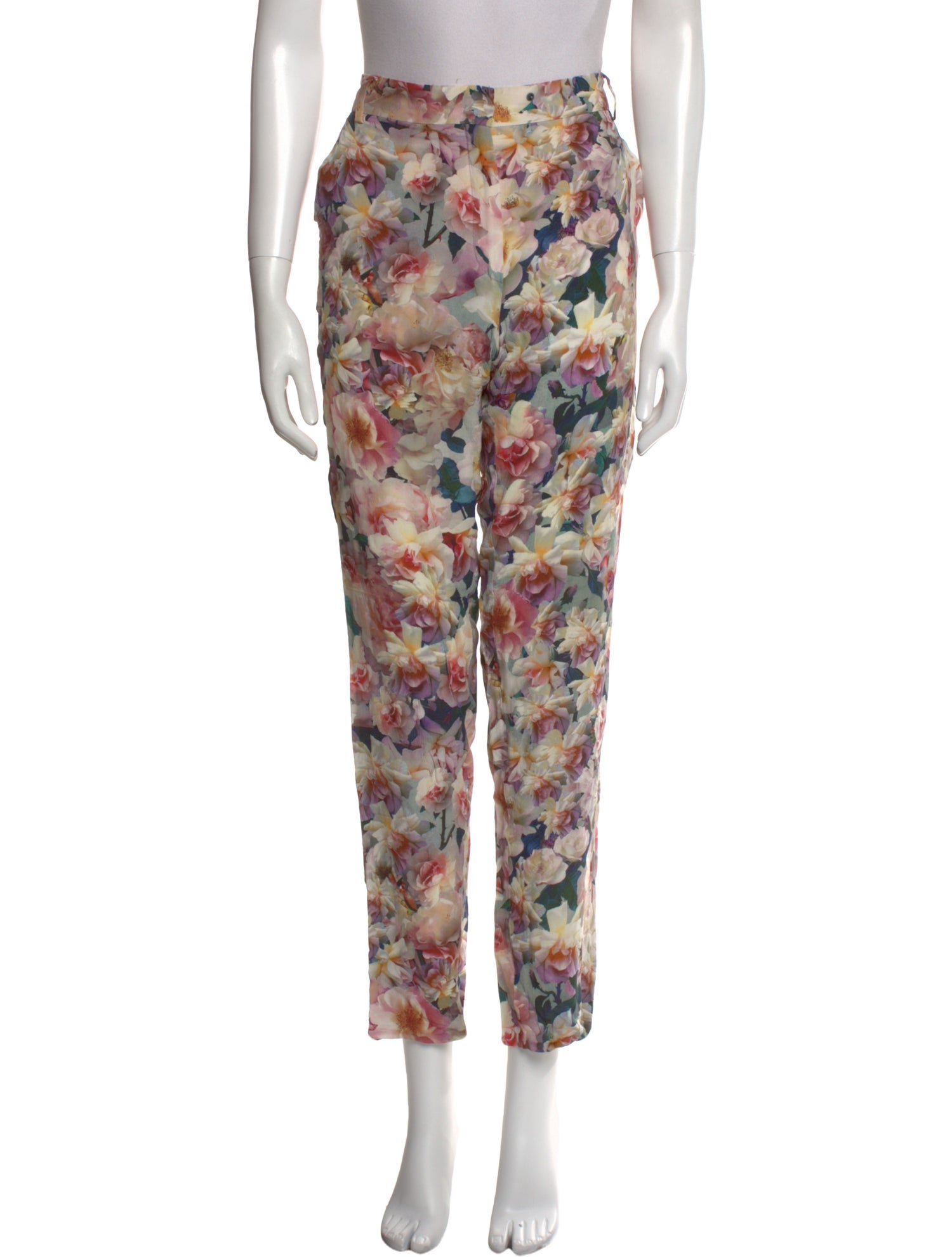 SportMax Silk Straight Leg Pants