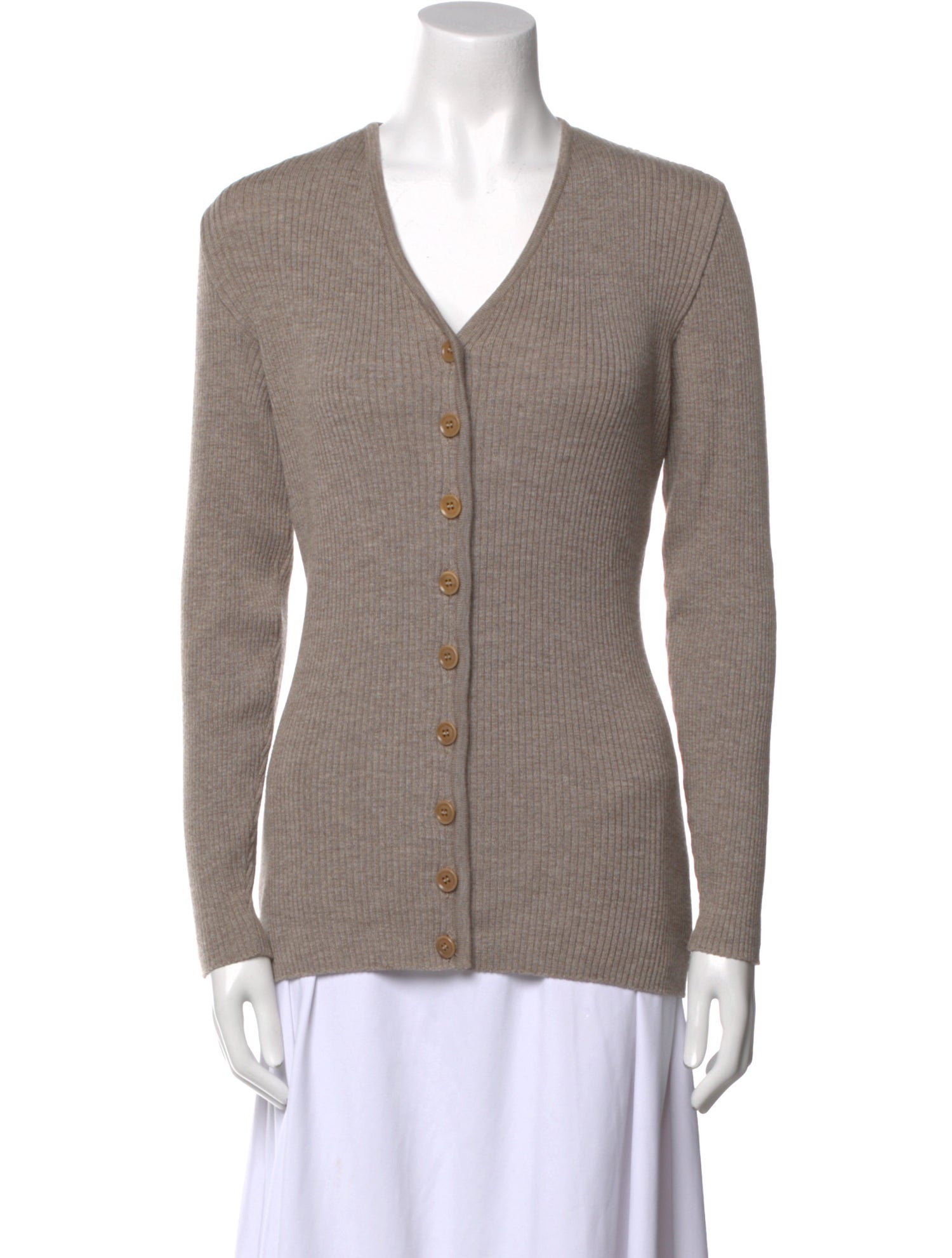 SportMax Virgin Wool V-Neck Sweater