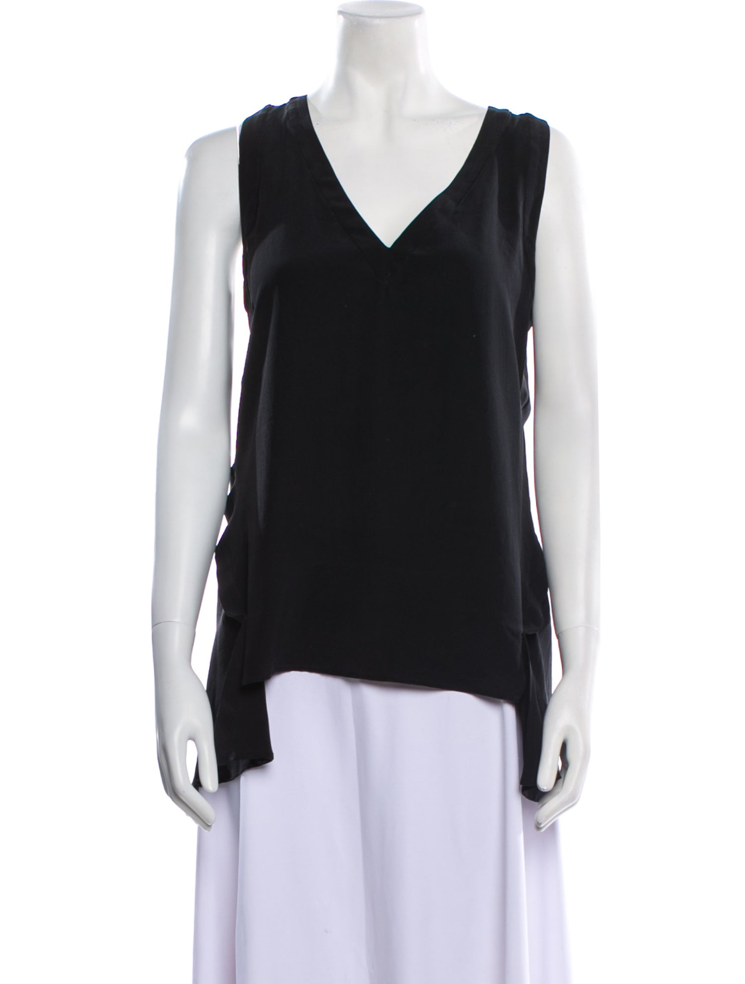 SportMax Silk V-Neck Blouse