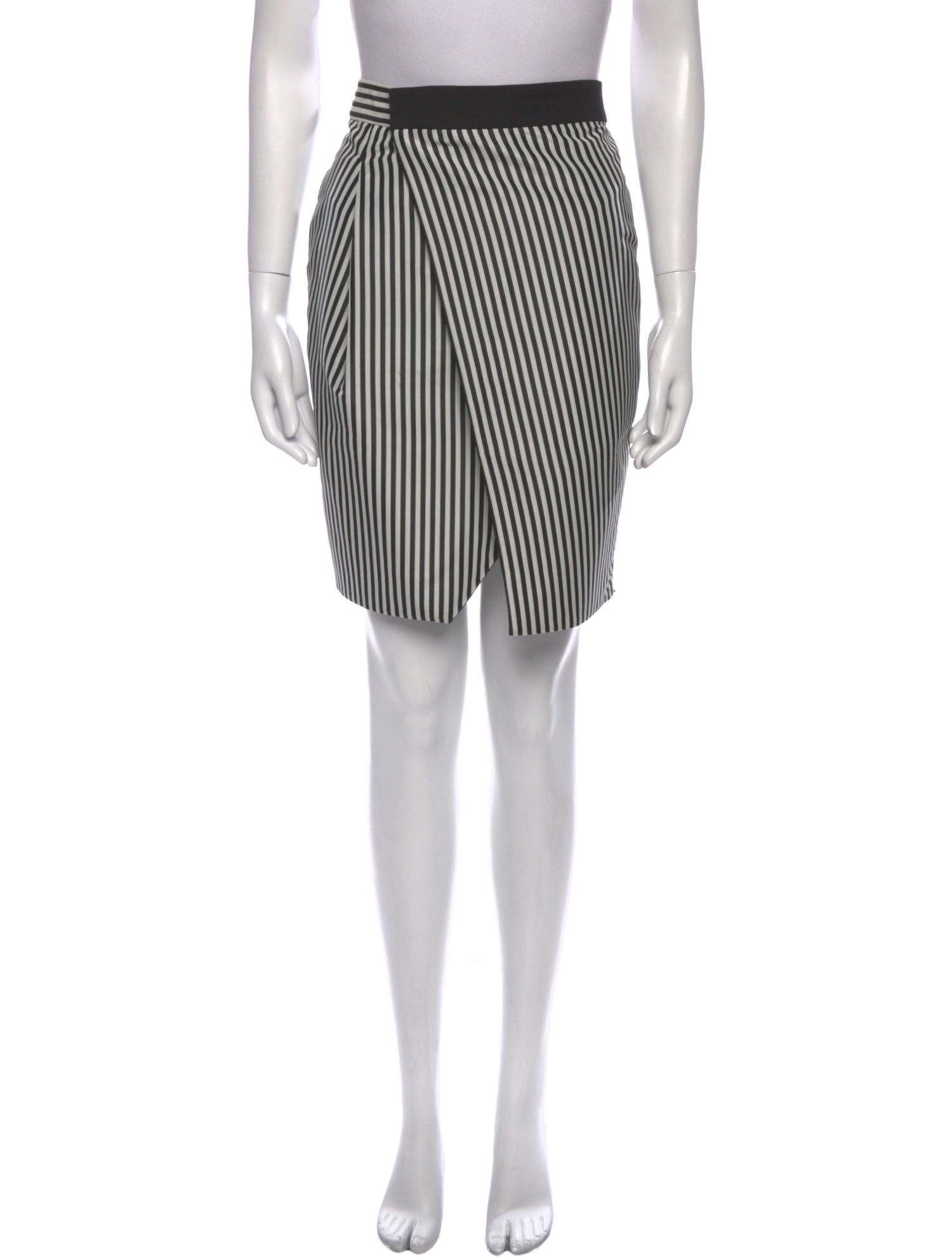SportMax Striped Knee-Length Skirt