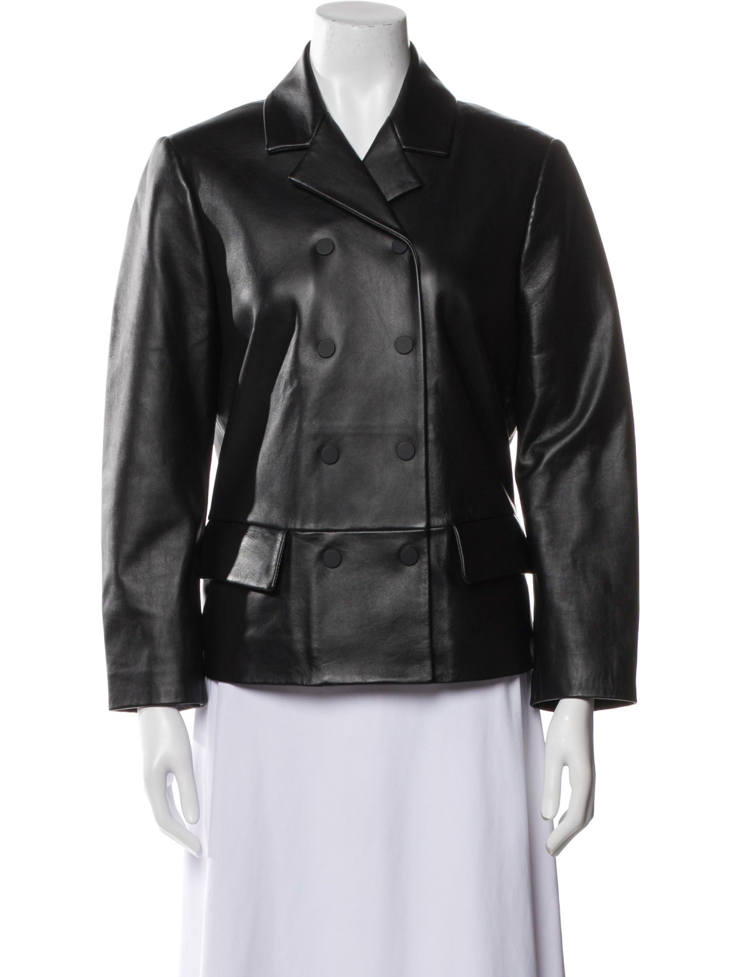 SportMax Lamb Leather Biker Jacket w/ Tags