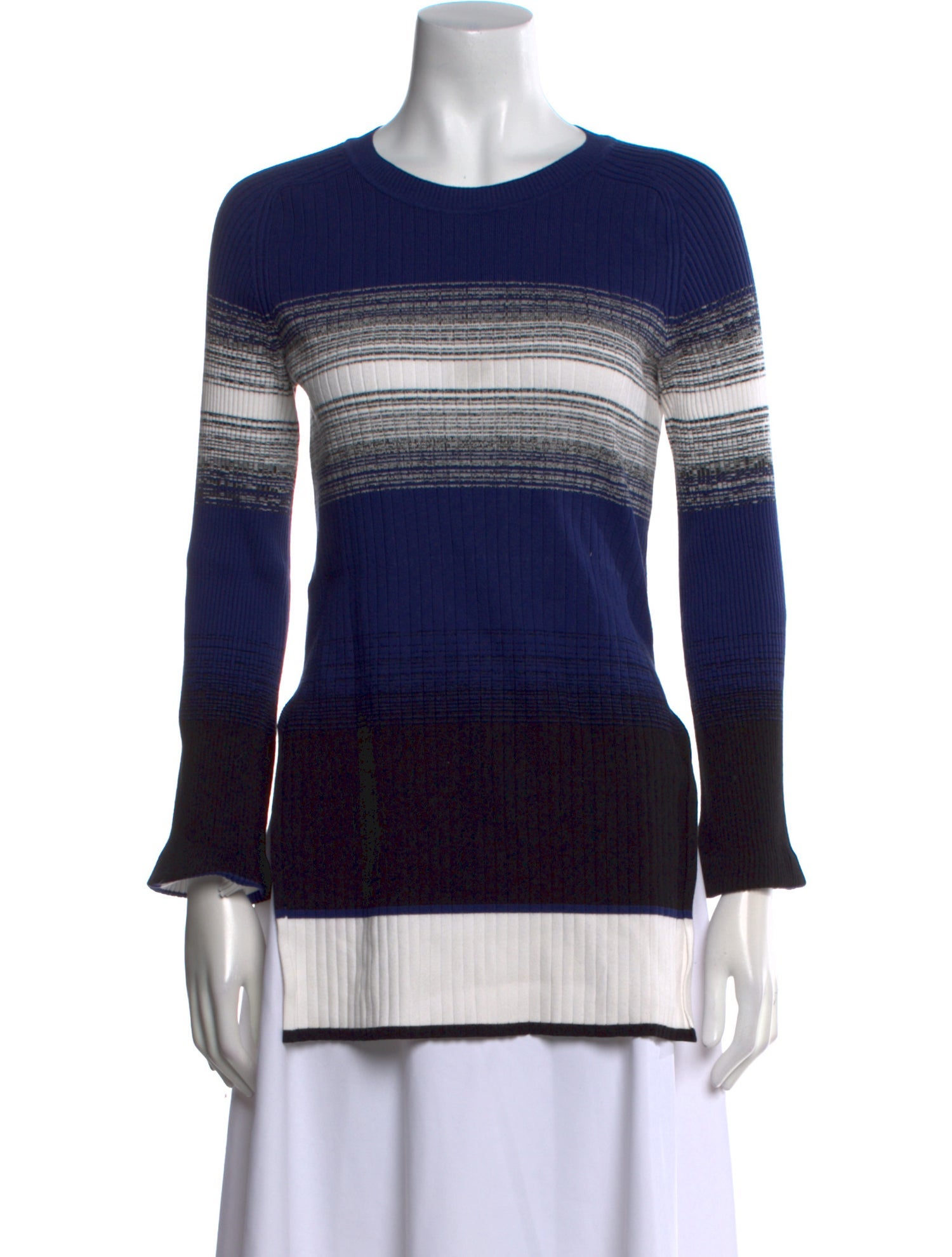 SportMax Striped Scoop Neck Sweater