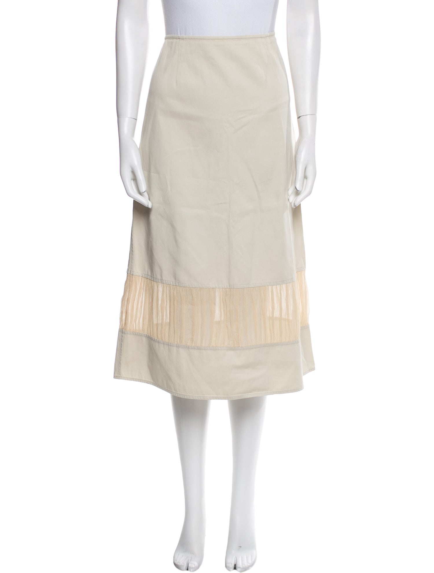 SportMax Ruffle Embellishment Midi Length Skirt