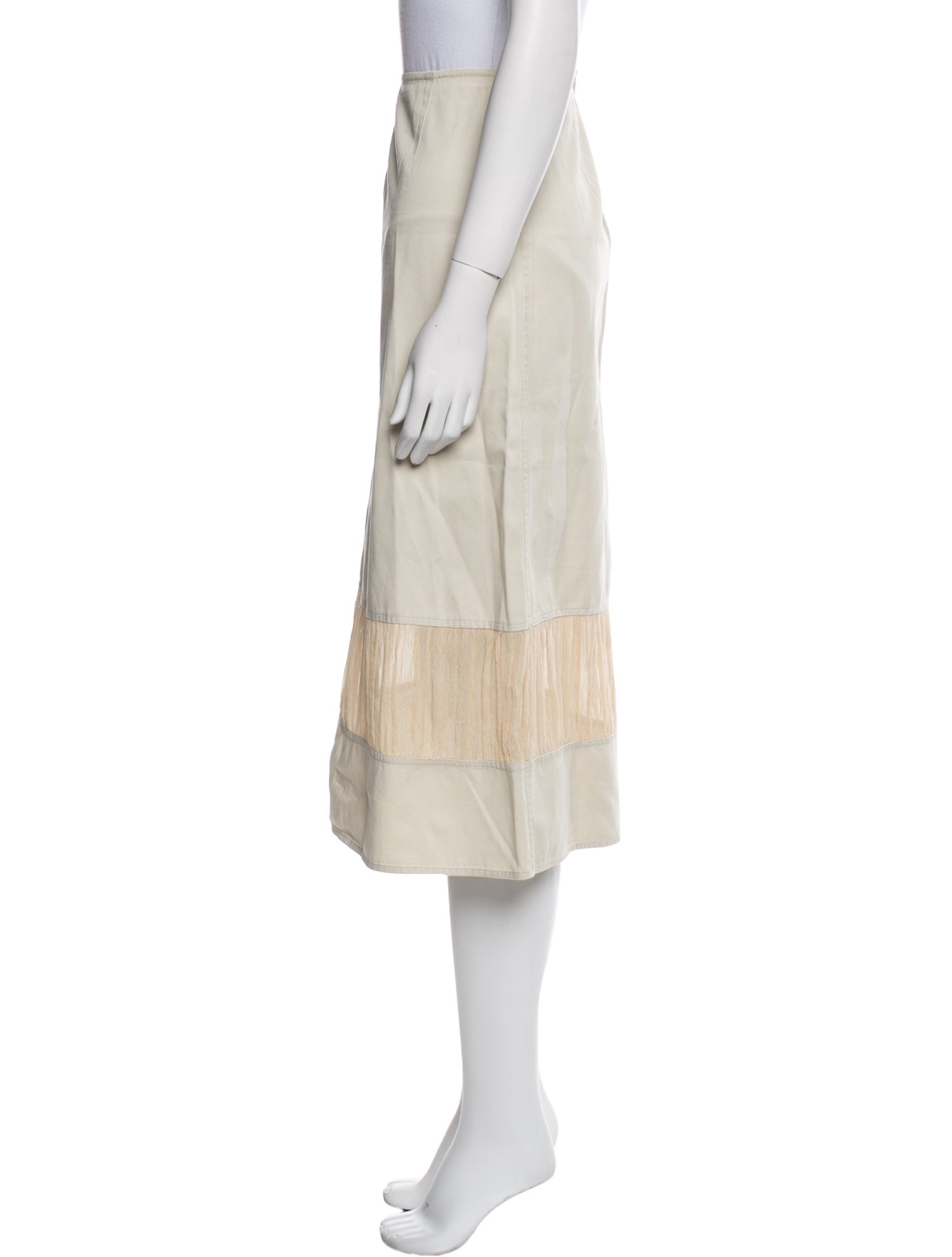 SportMax Ruffle Embellishment Midi Length Skirt