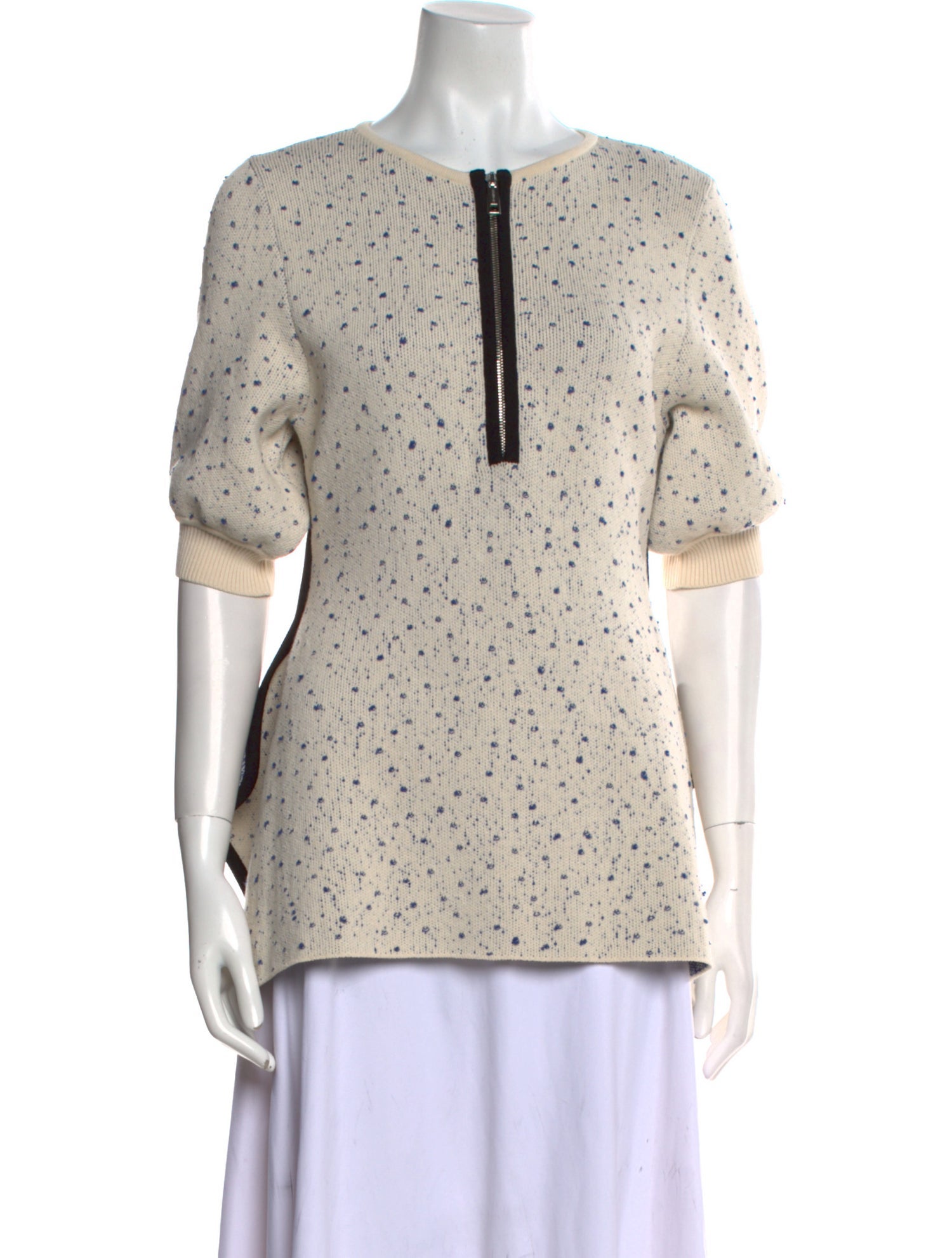 SportMax Polka Dot Print Crew Neck Tunic