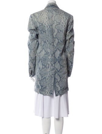 SportMax Tweed Pattern Faux Fur Coat