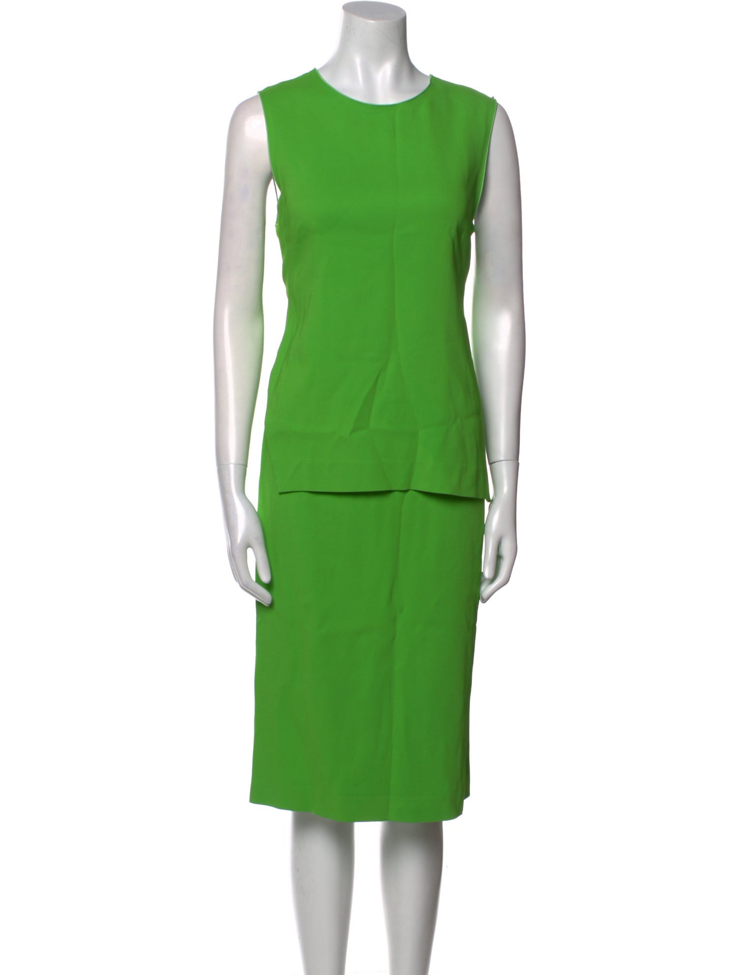 SportMax Crew Neck Midi Length Dress