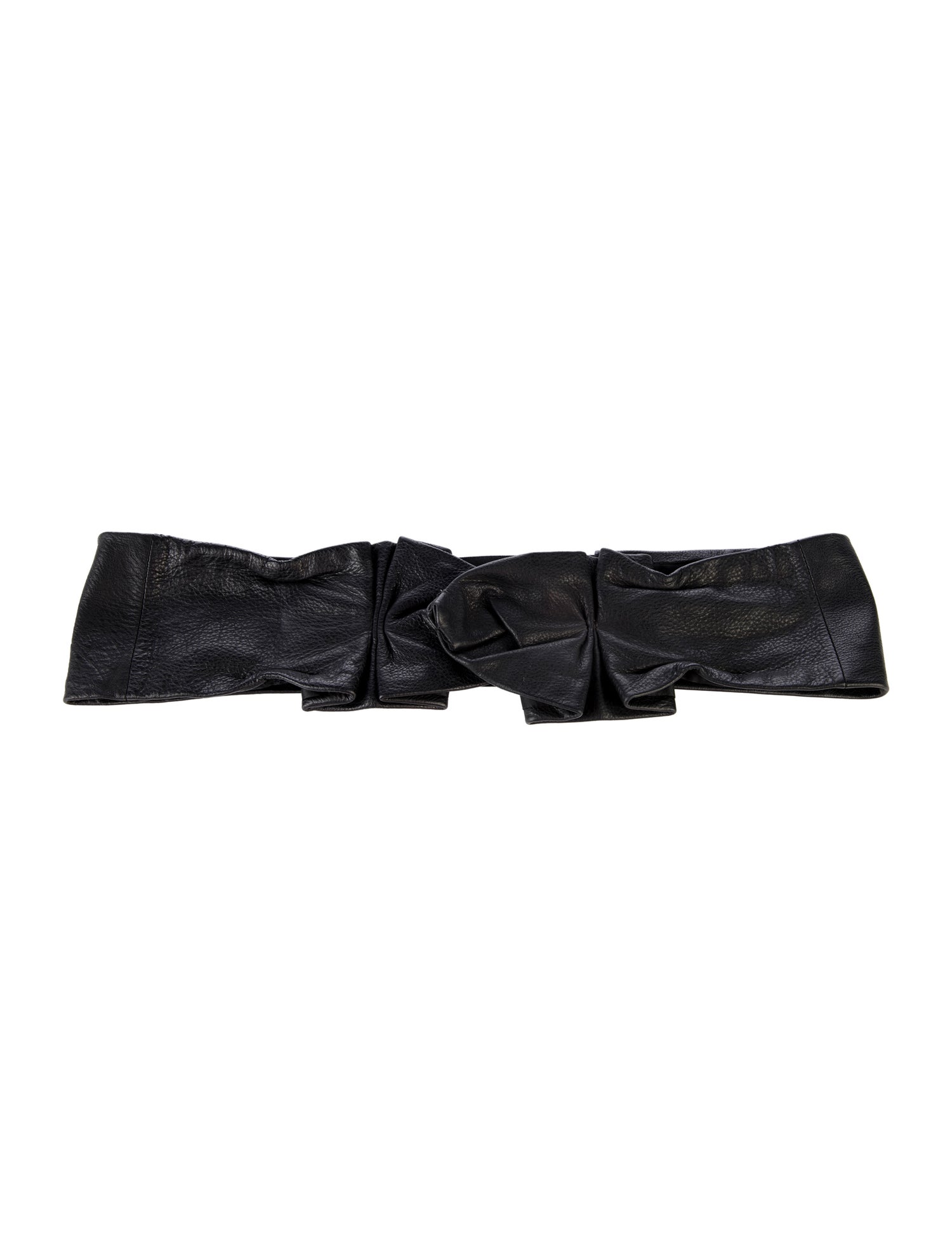 SportMax Wide Leather Waist Belt