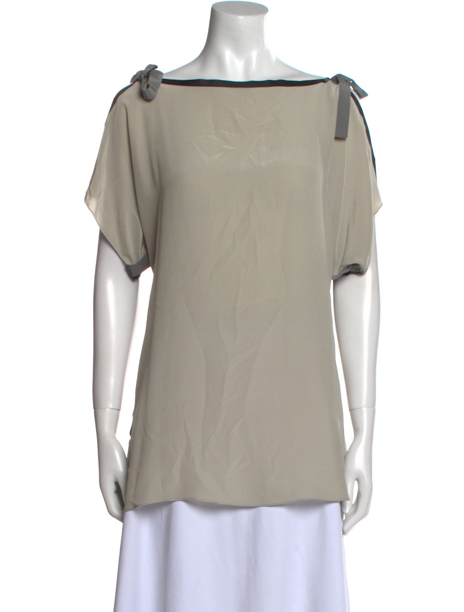 SportMax Bateau Neckline Short Sleeve Tunic