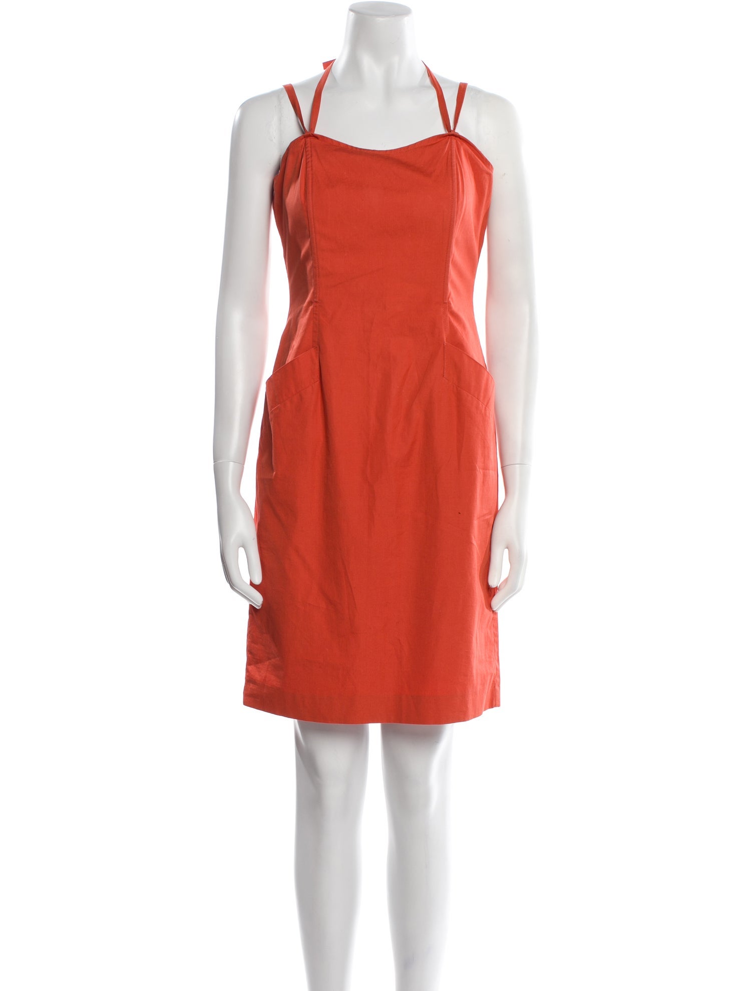 SportMax Square Neckline Knee-Length Dress