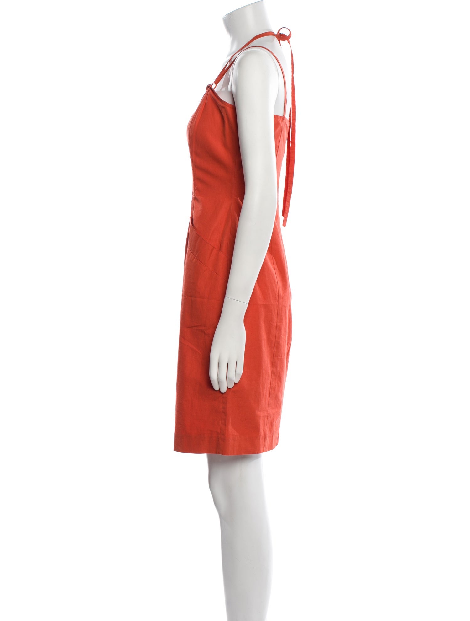 SportMax Square Neckline Knee-Length Dress