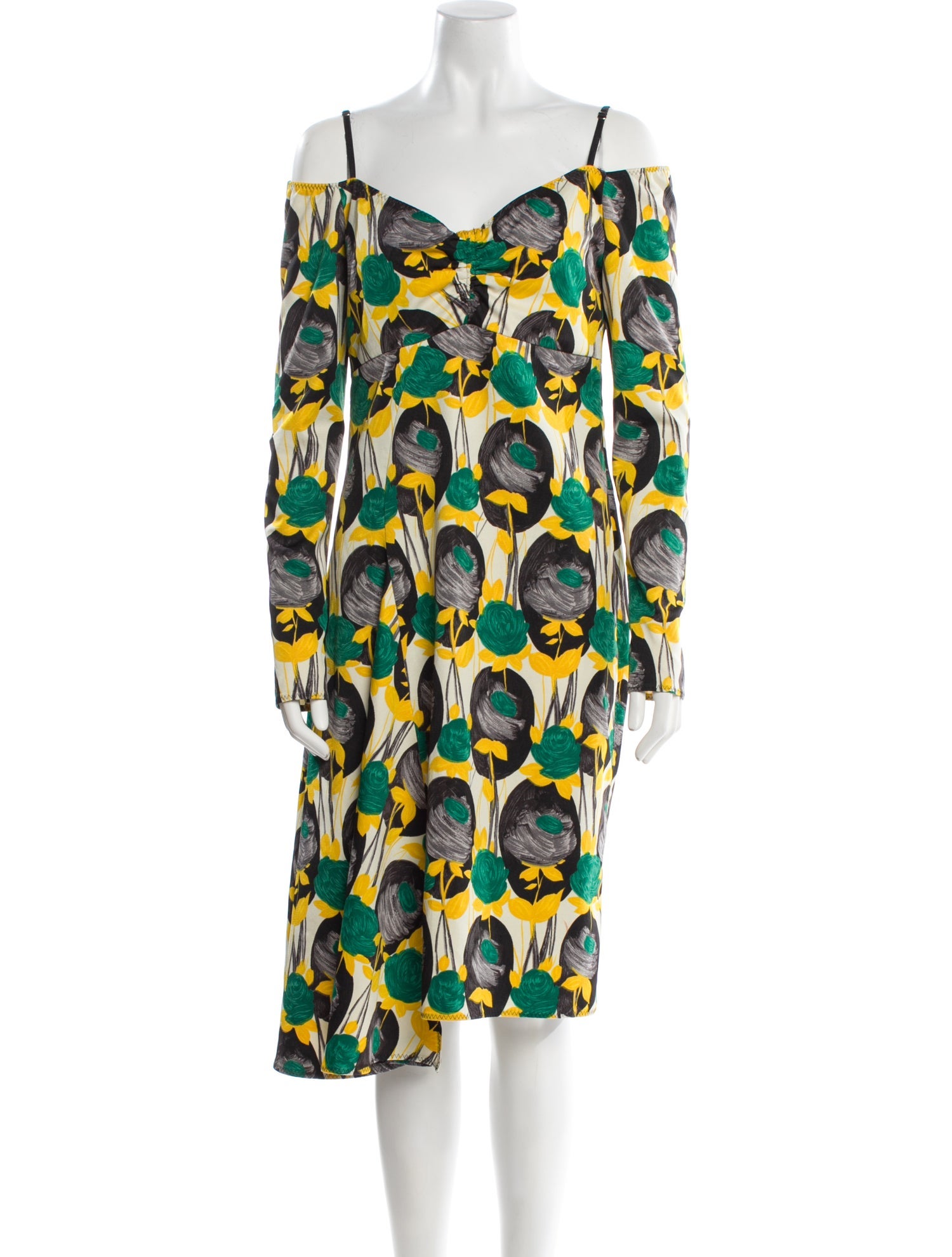 SportMax Floral Print Knee-Length Dress