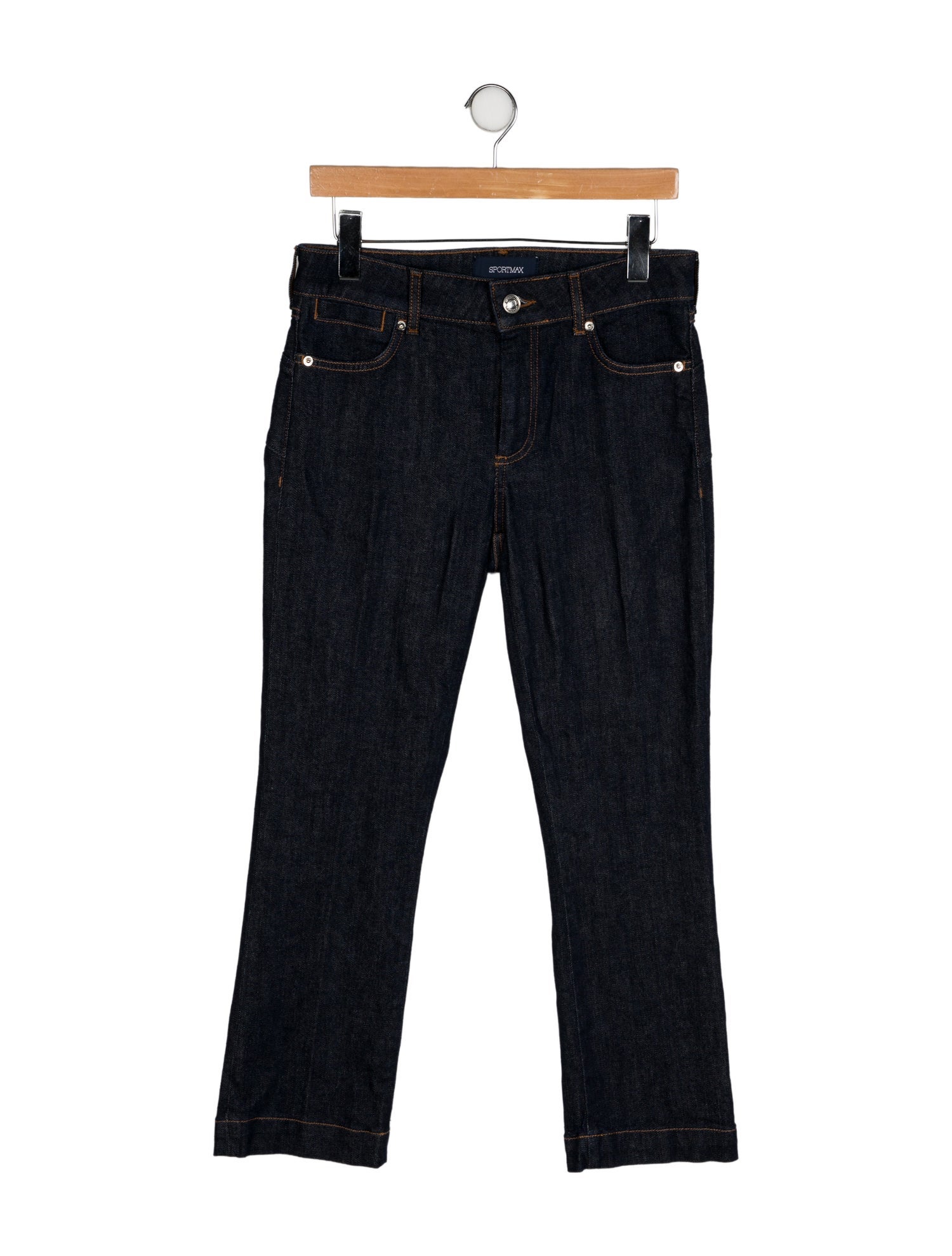 SportMax Mid-Rise Straight Leg Jeans w/ Tags
