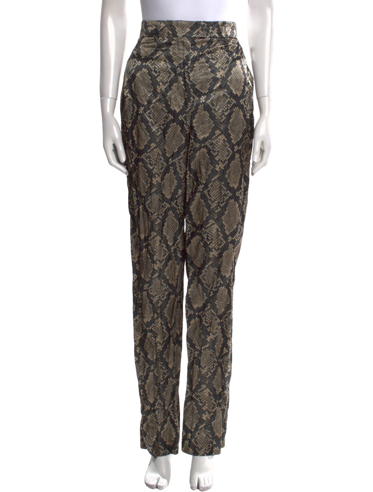 SportMax Animal Print Wide Leg Pants