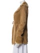 SportMax Leather Fur Coat