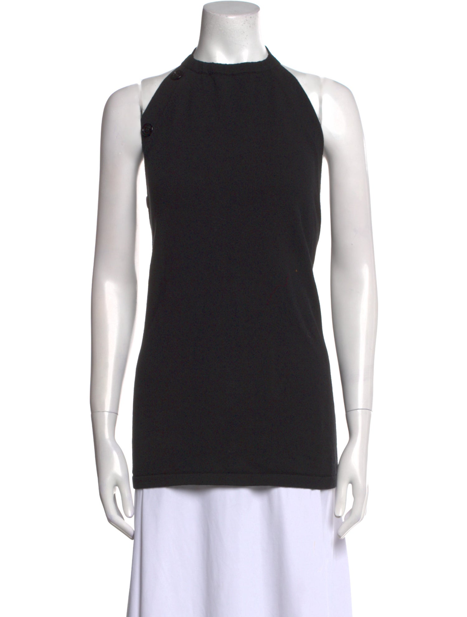 SportMax Mock Neck Sleeveless Top