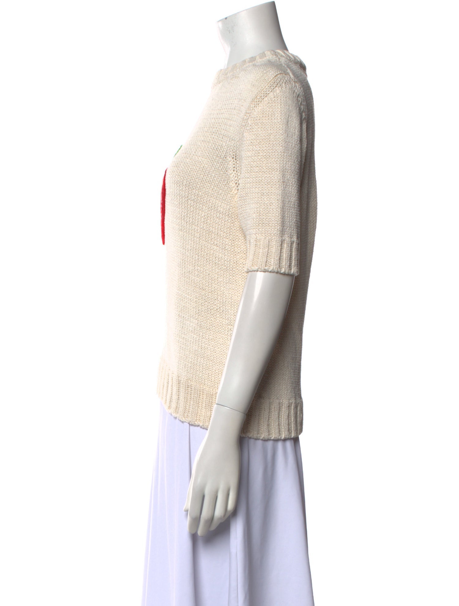 SportMax Graphic Print Crew Neck Sweater