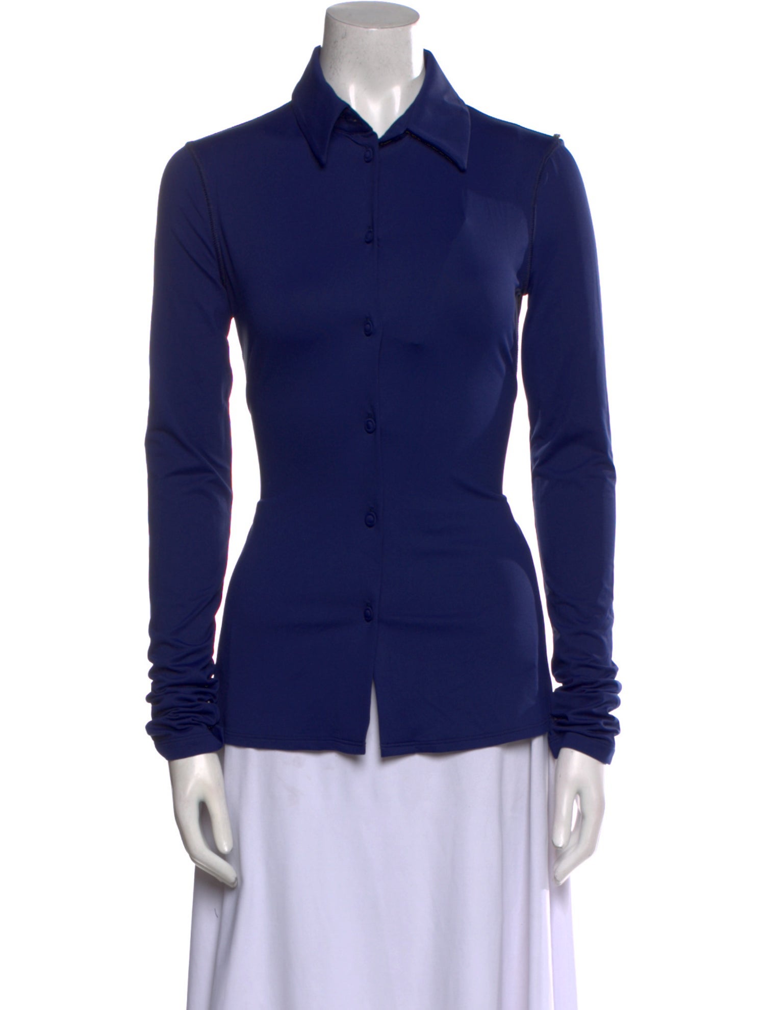 SportMax Long Sleeve Button-Up Top