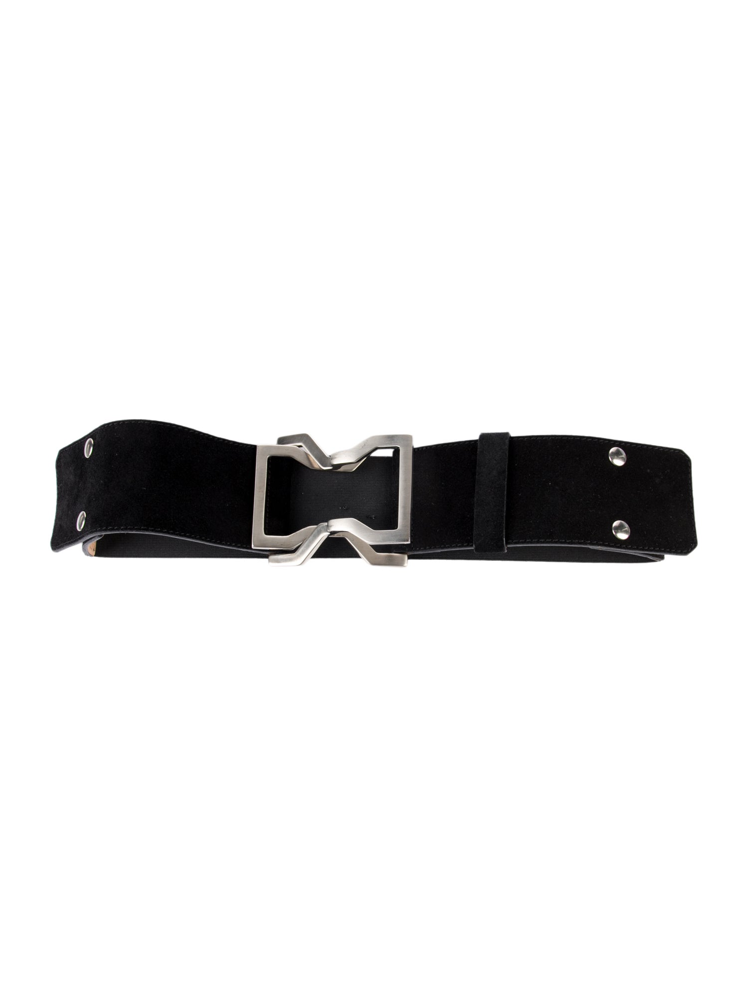 SportMax Wide Suede Waist Belt