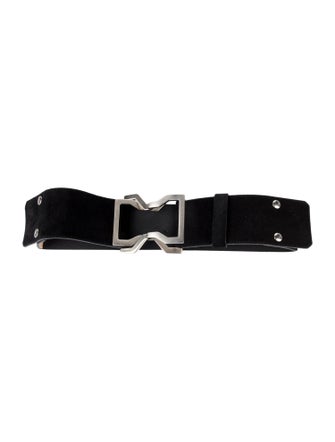 SportMax Wide Suede Waist Belt