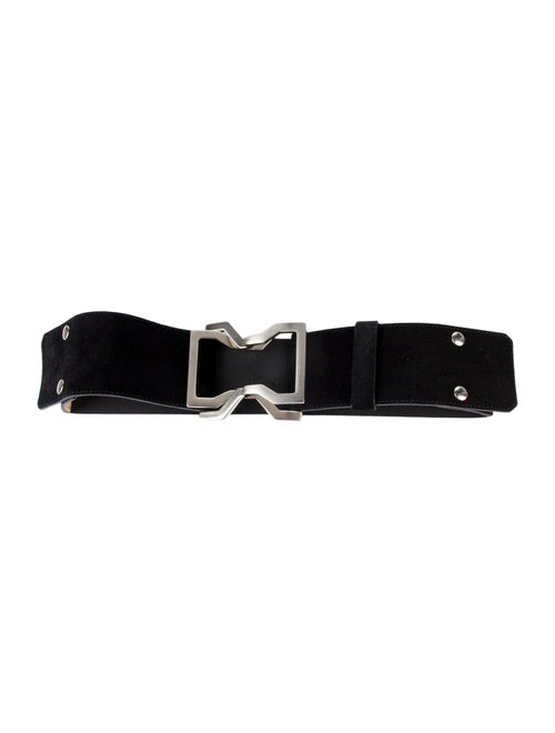 SportMax Wide Suede Waist Belt