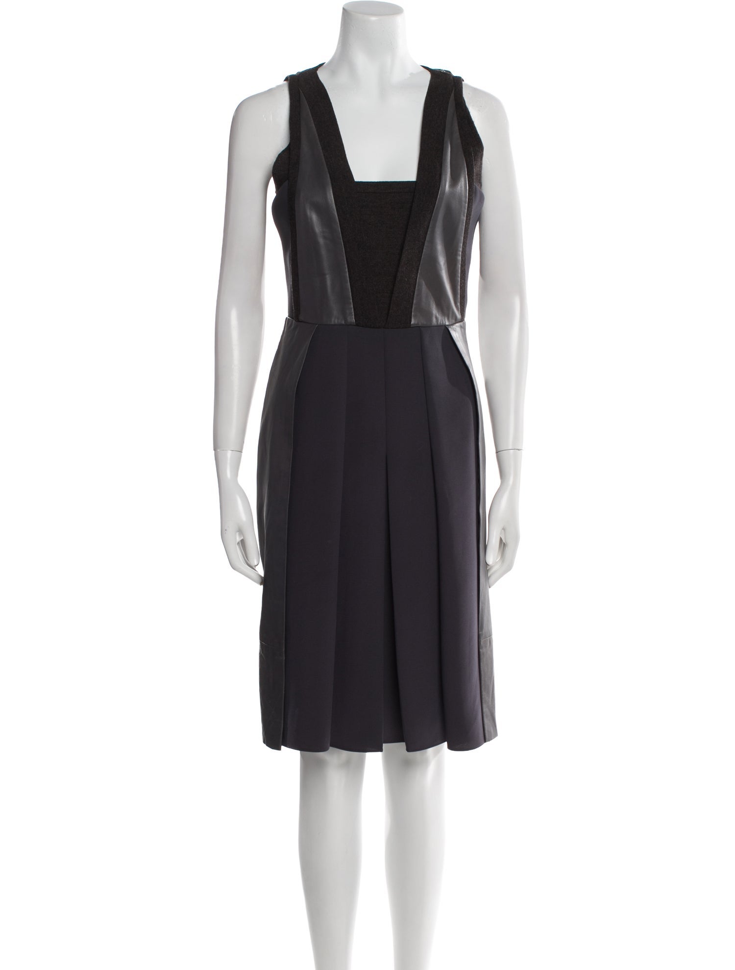 SportMax Square Neckline Knee-Length Dress