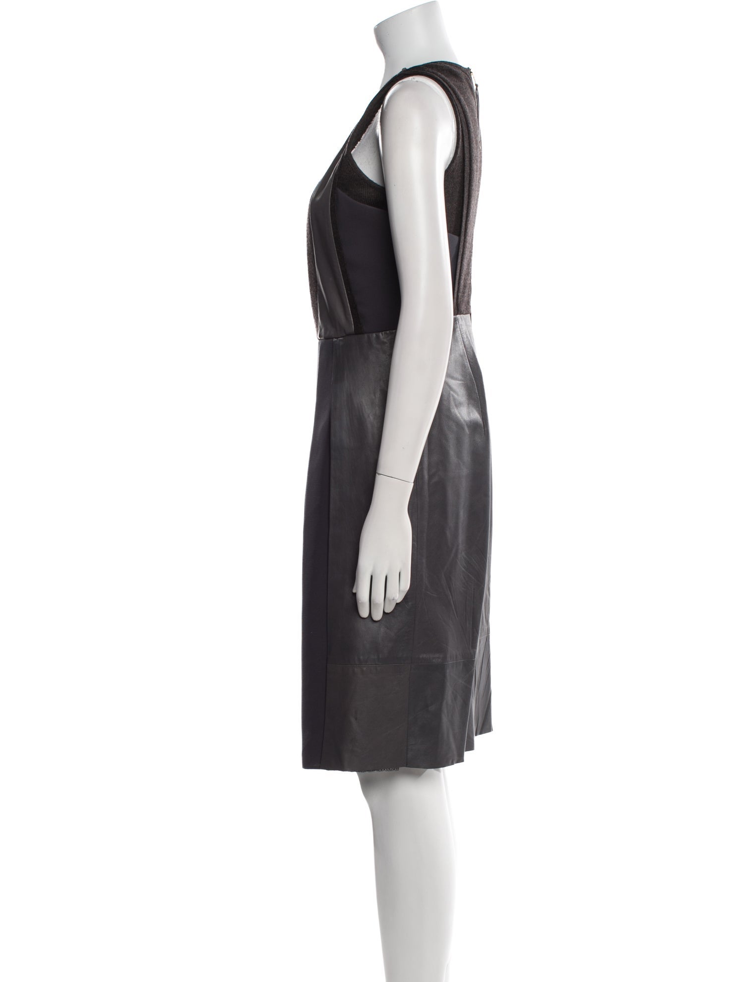 SportMax Square Neckline Knee-Length Dress