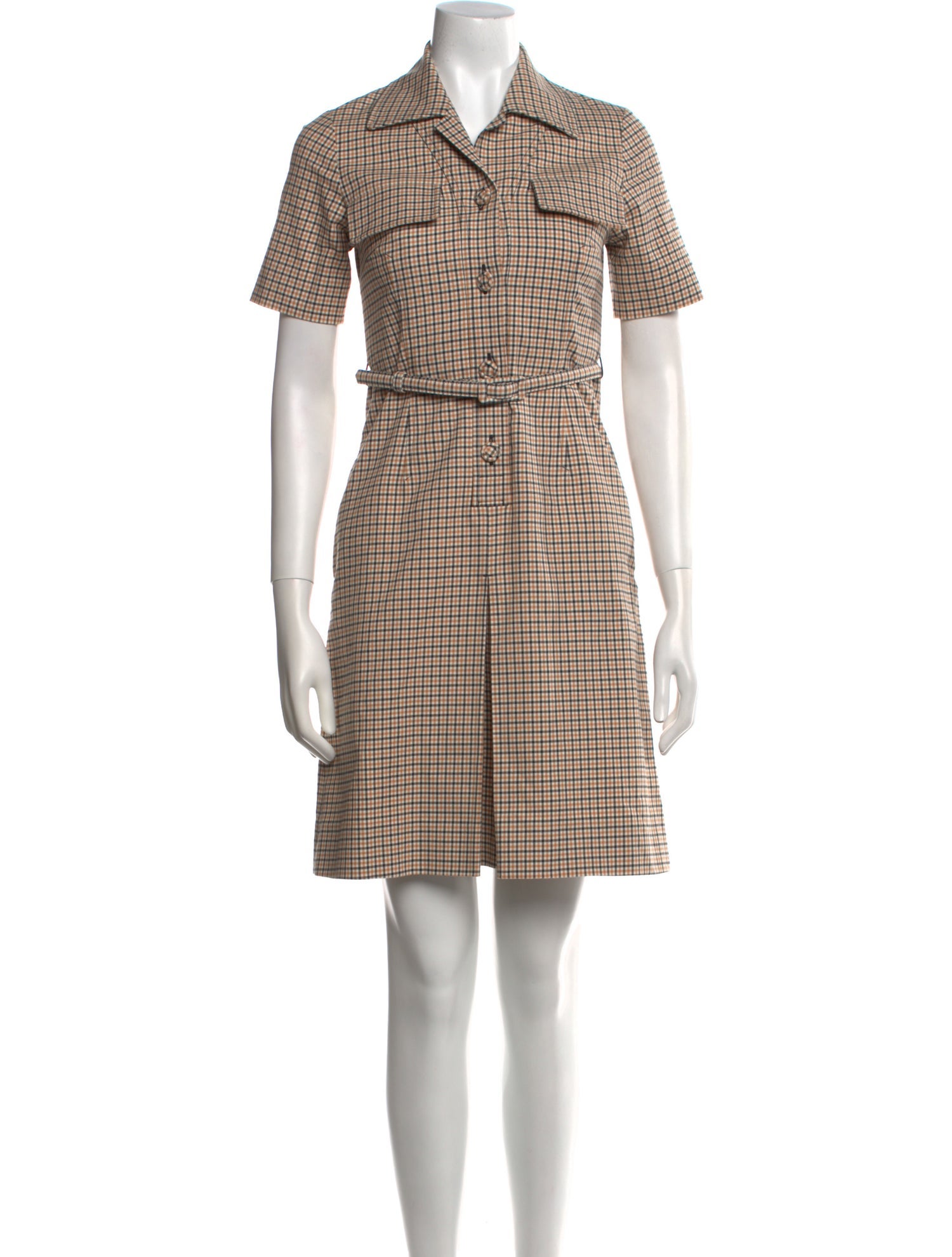 SportMax Plaid Print Mini Dress