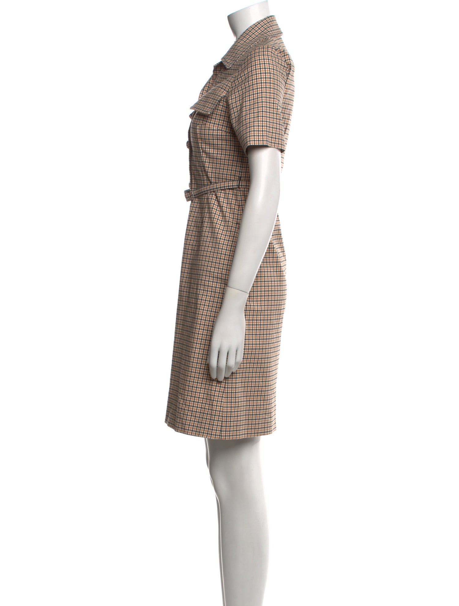 SportMax Plaid Print Mini Dress