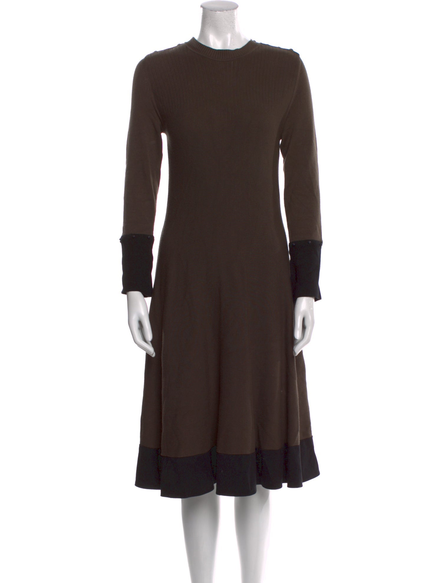 SportMax Crew Neck Knee-Length Dress