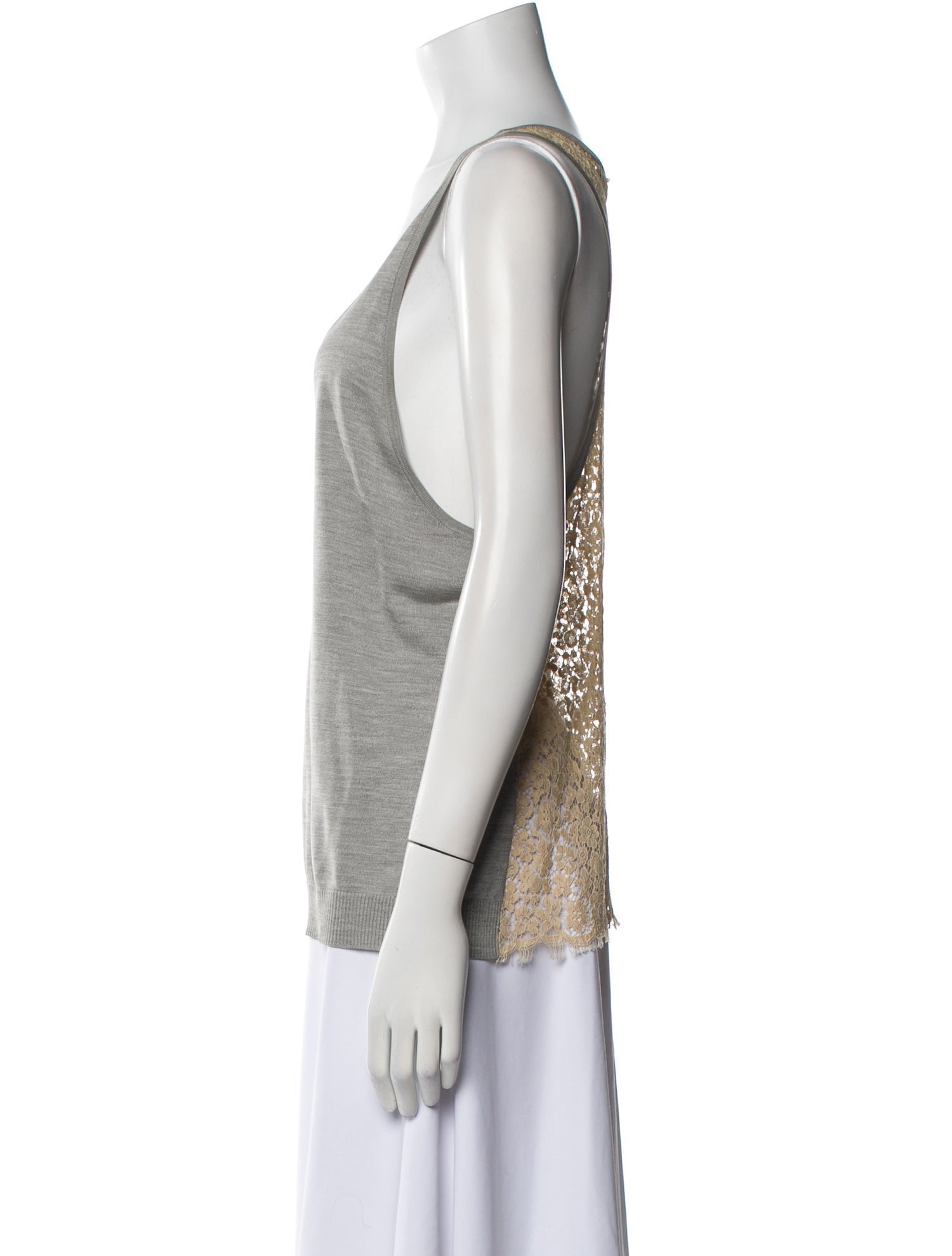 SportMax Scoop Neck Sleeveless Top