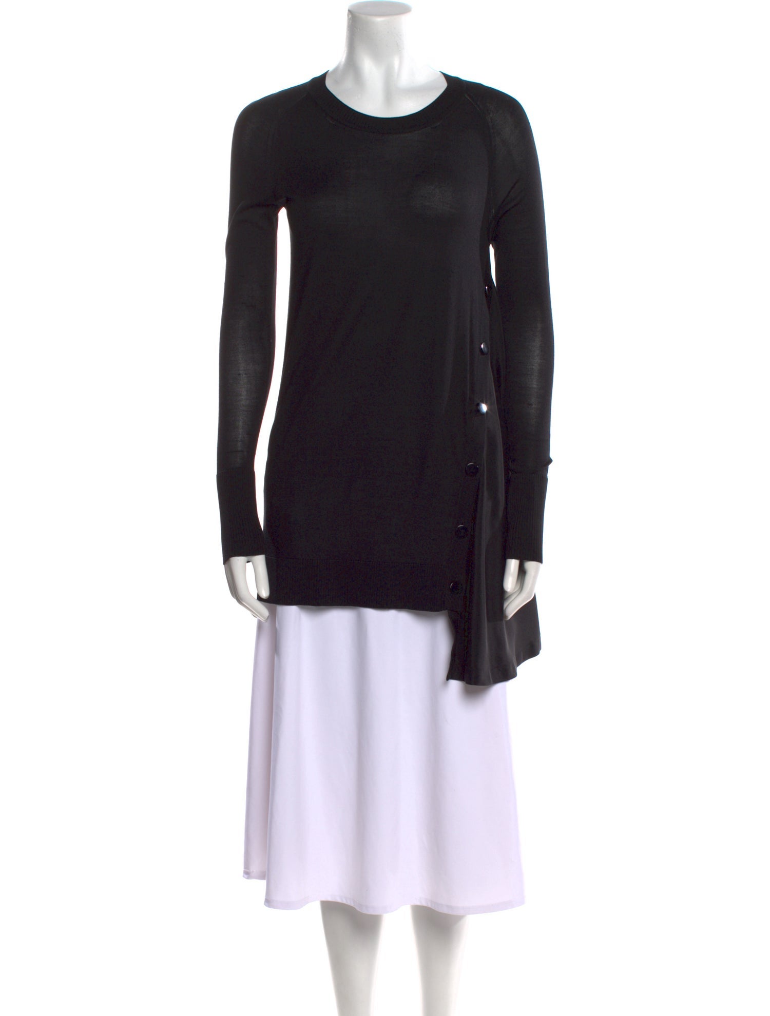 SportMax Silk Scoop Neck Sweater